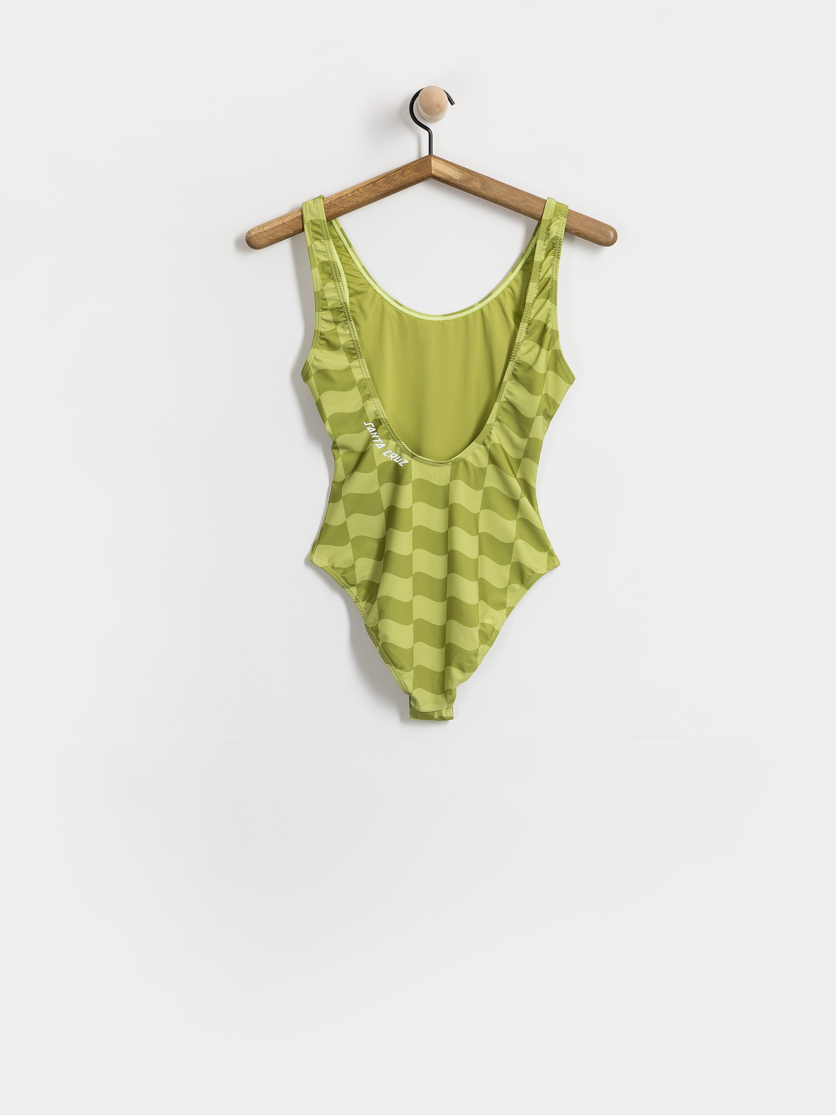 Plavky Santa Cruz Strip Bodysuit Wmn (chartreuse wave check)