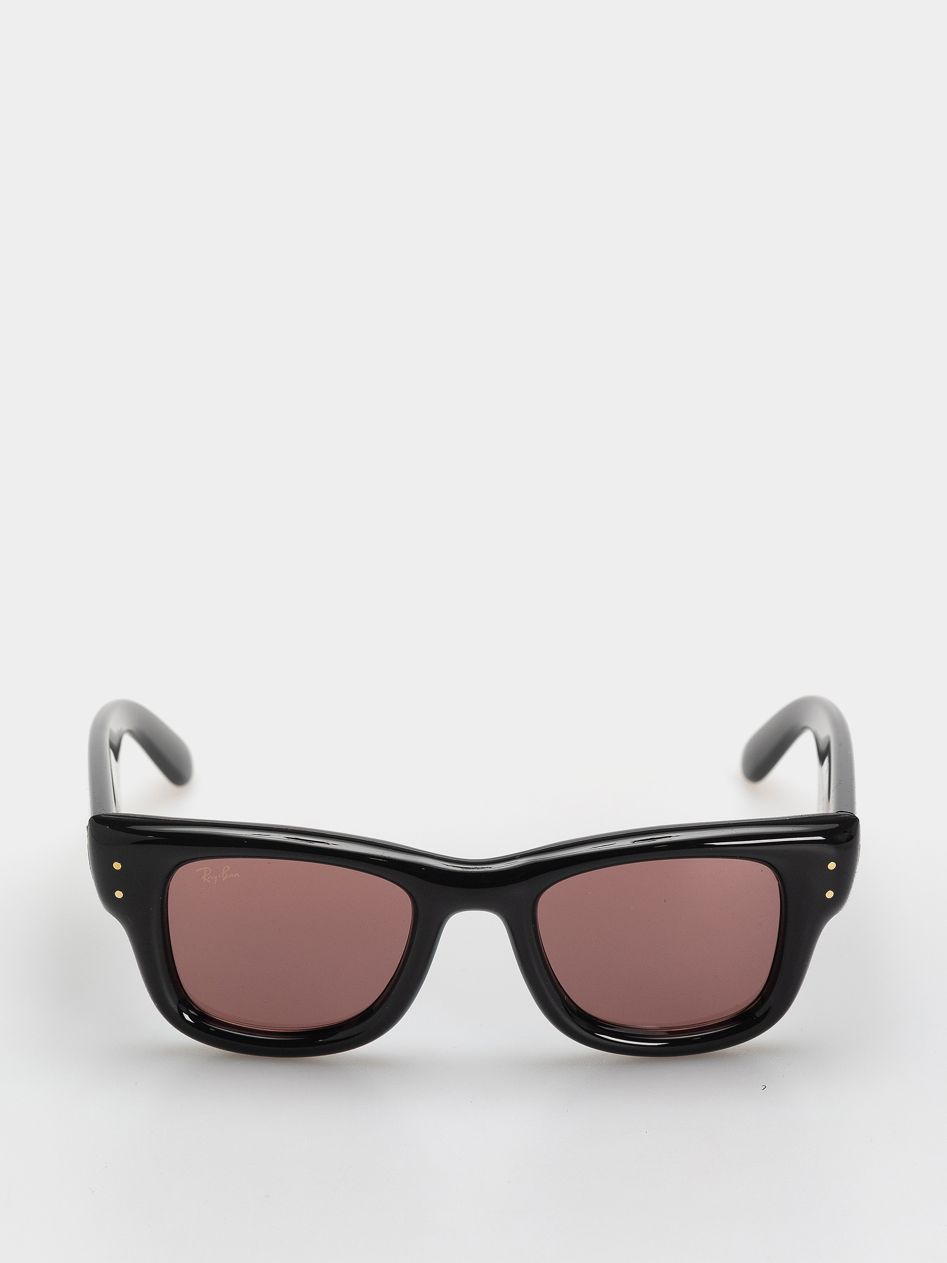 Slnečné okuliare Ray-Ban Wayfarer Puffer (polerowany czarny/ciemnofioletowe)