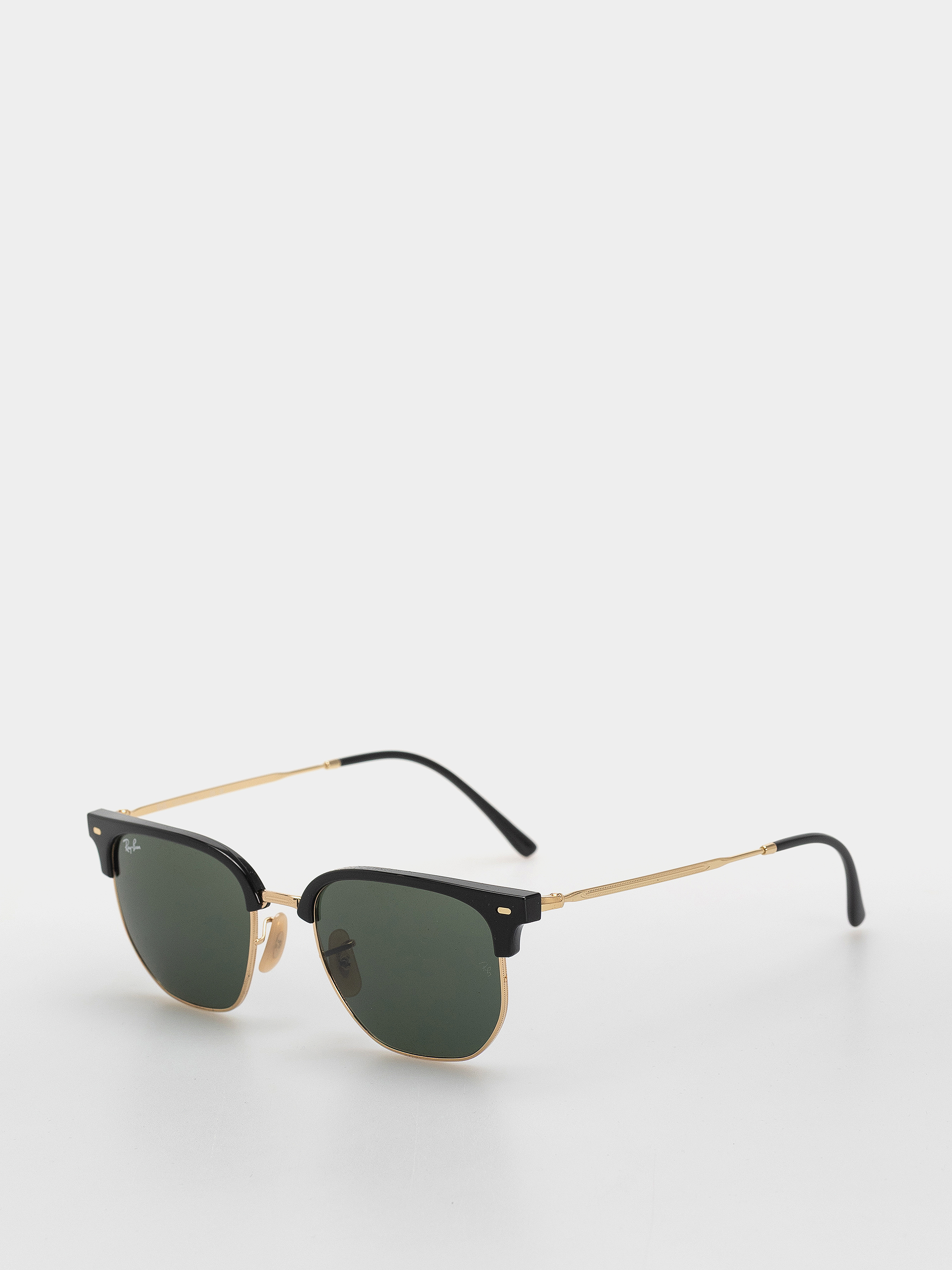 Slnečné okuliare Ray-Ban New Clubmaster (polerowany czarno-złote/zielony)