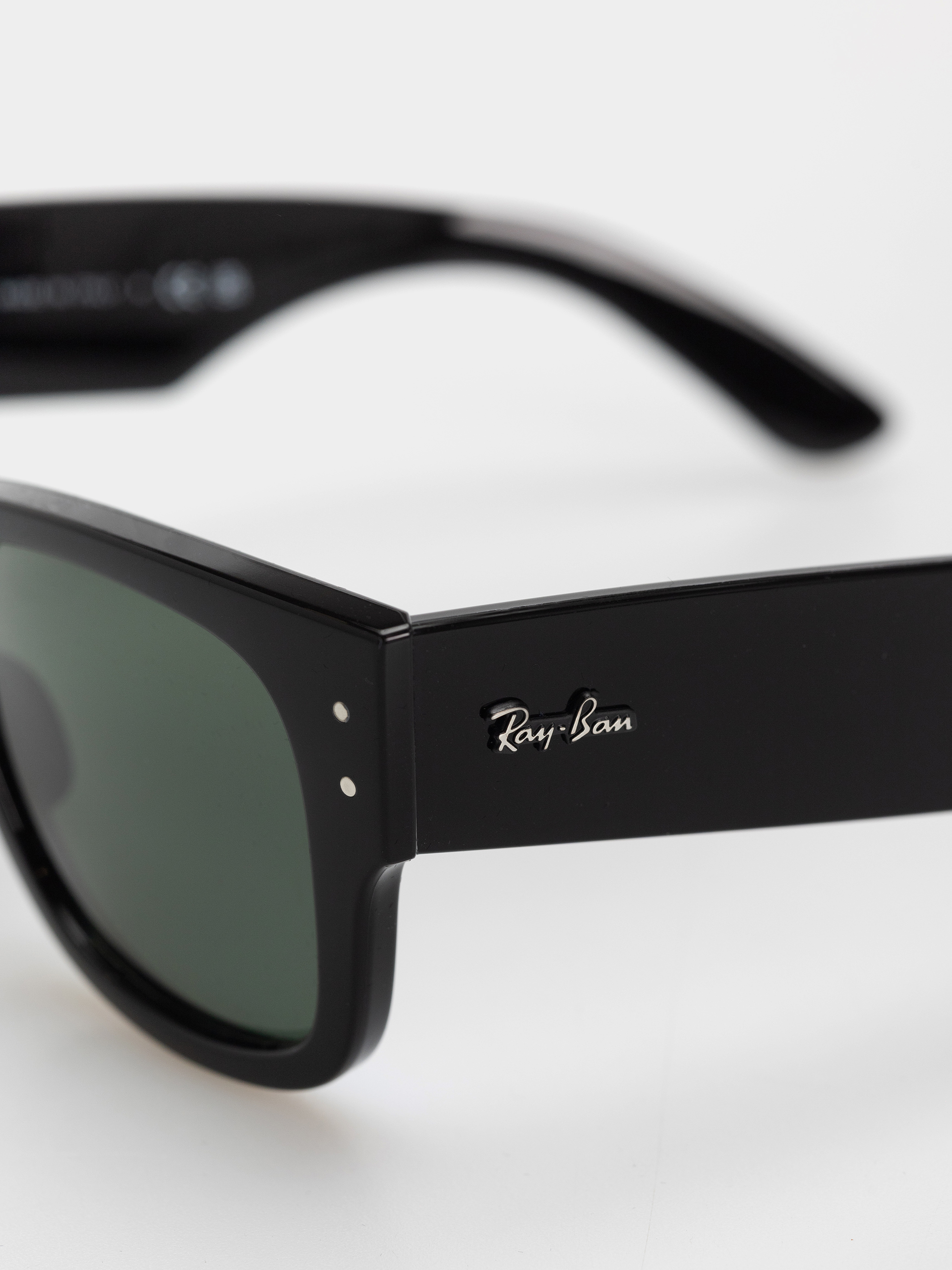 Slnečné okuliare Ray-Ban Mega Wayfarer (polerowany czarny/zielony)