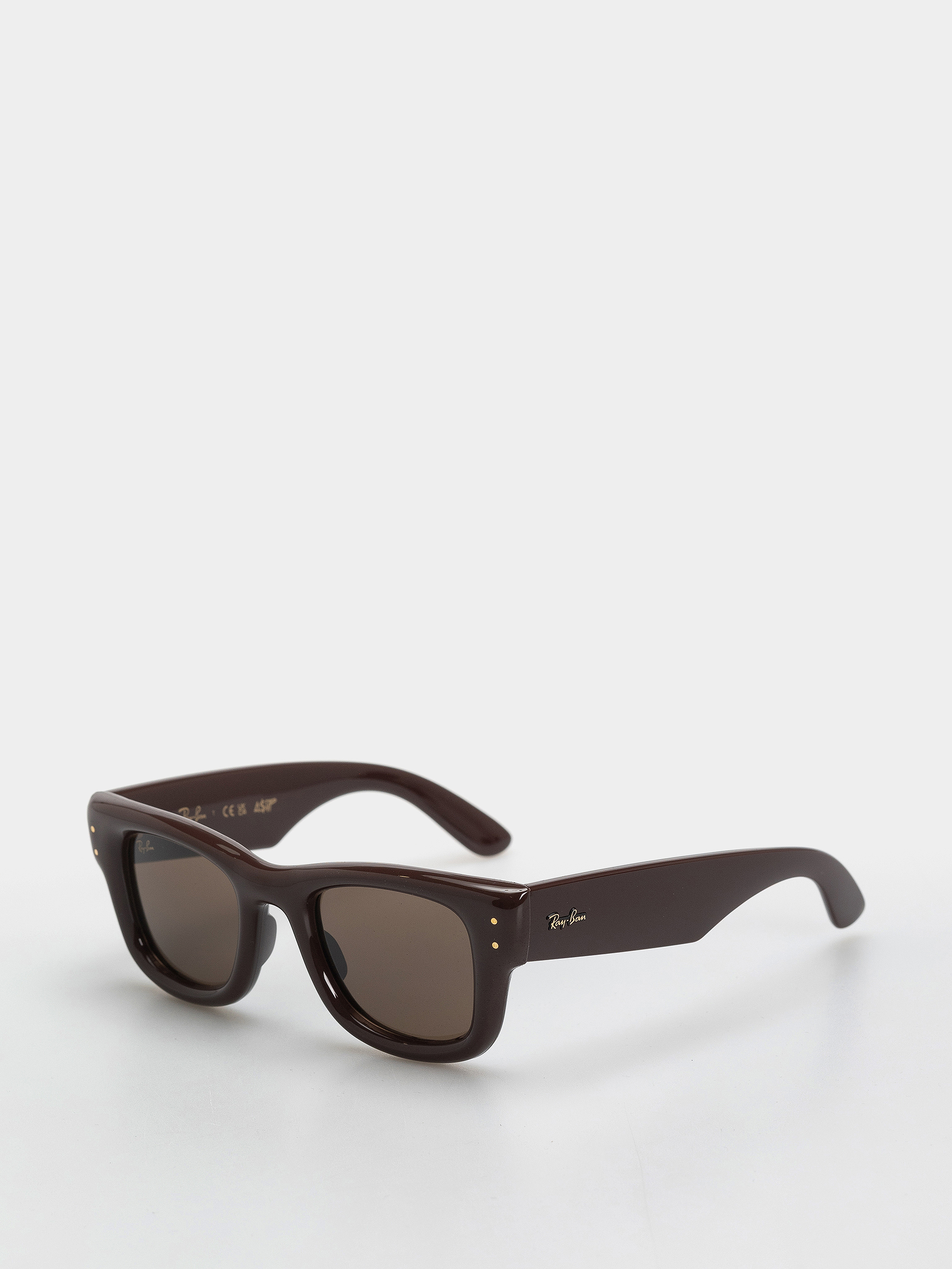 Slnečné okuliare Ray-Ban Wayfarer Puffer (polerowany ciemnobrązowy/ciemnobrązowy)