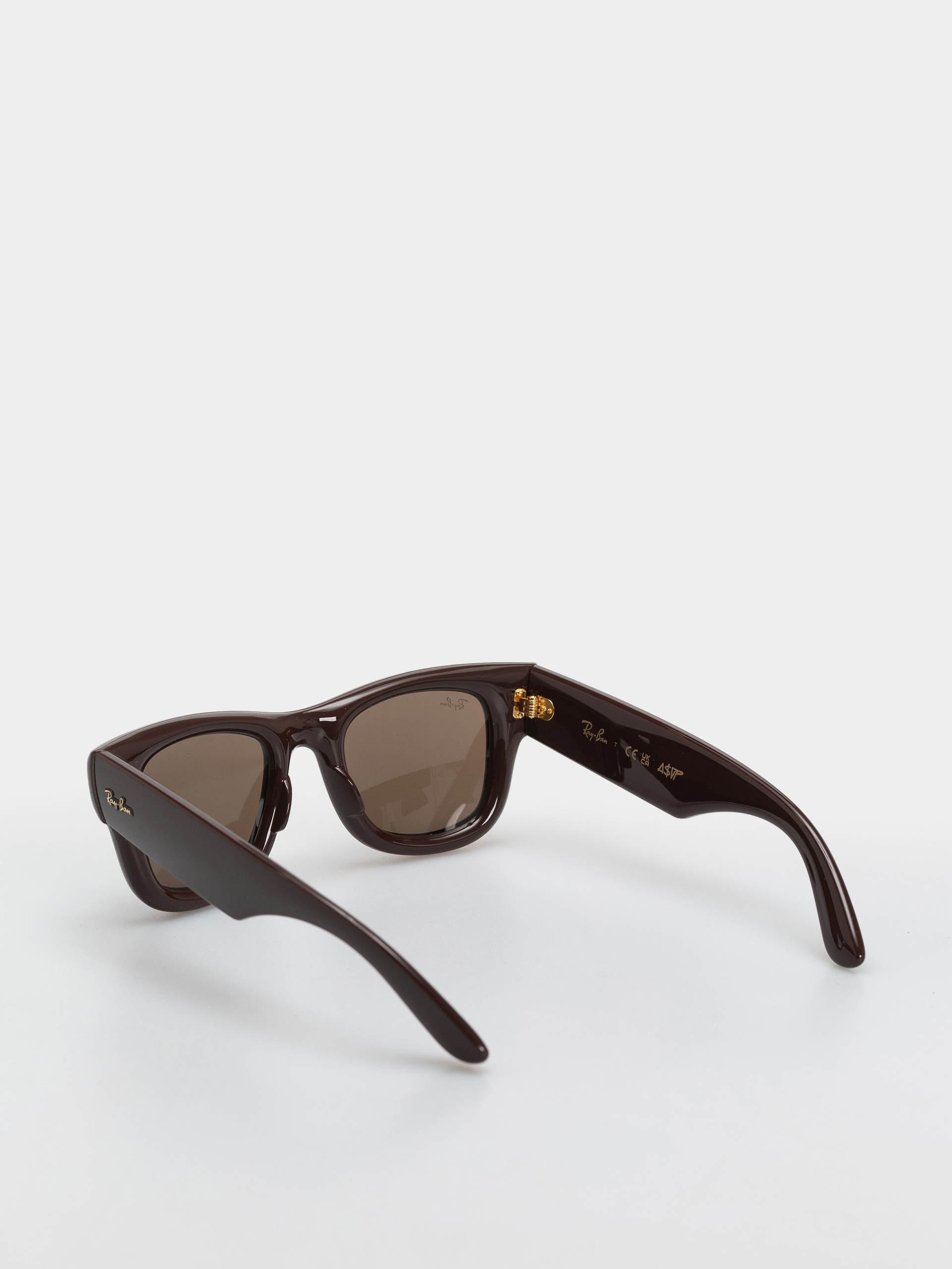 Slnečné okuliare Ray-Ban Wayfarer Puffer (polerowany ciemnobrązowy/ciemnobrązowy)