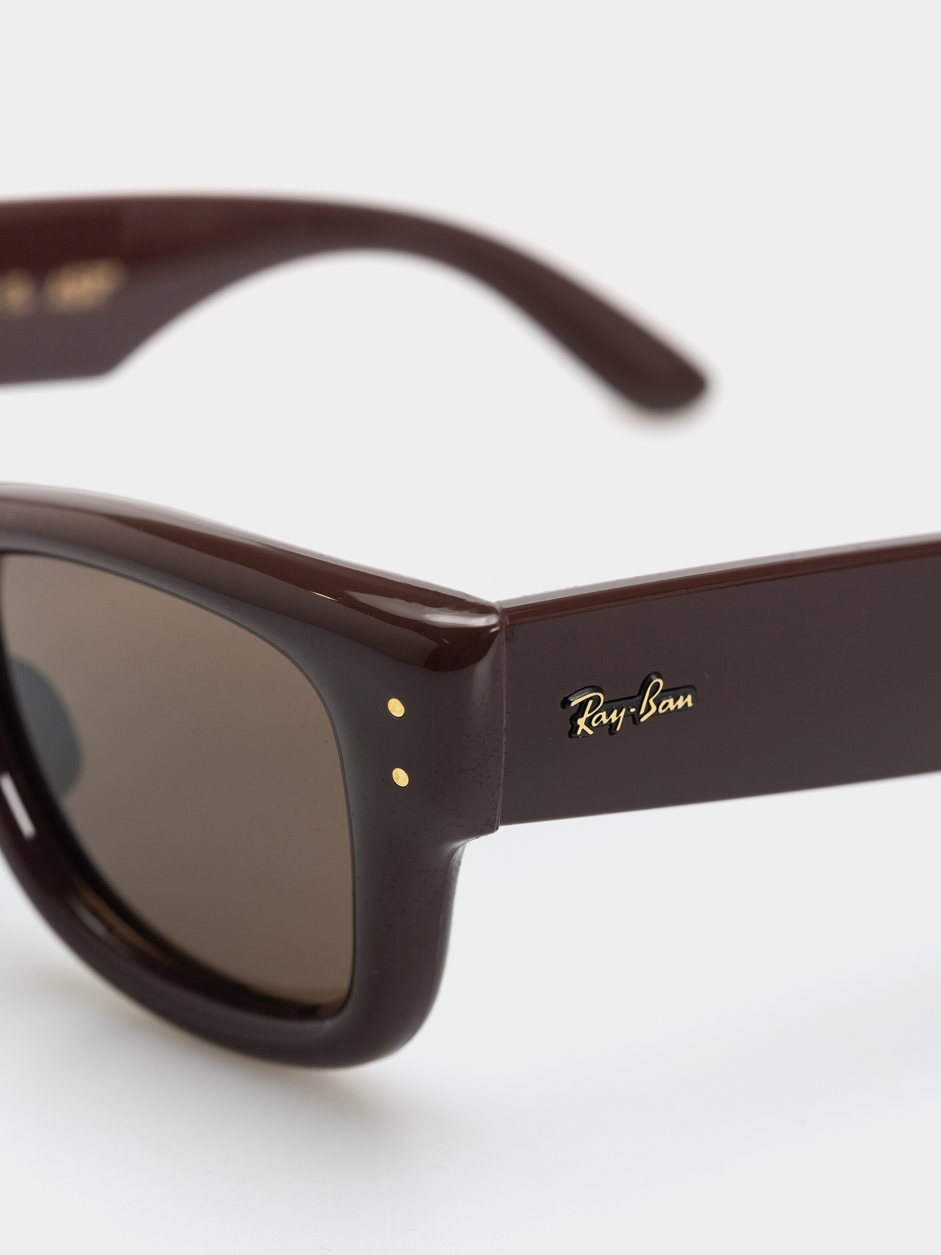 Slnečné okuliare Ray-Ban Wayfarer Puffer (polerowany ciemnobrązowy/ciemnobrązowy)
