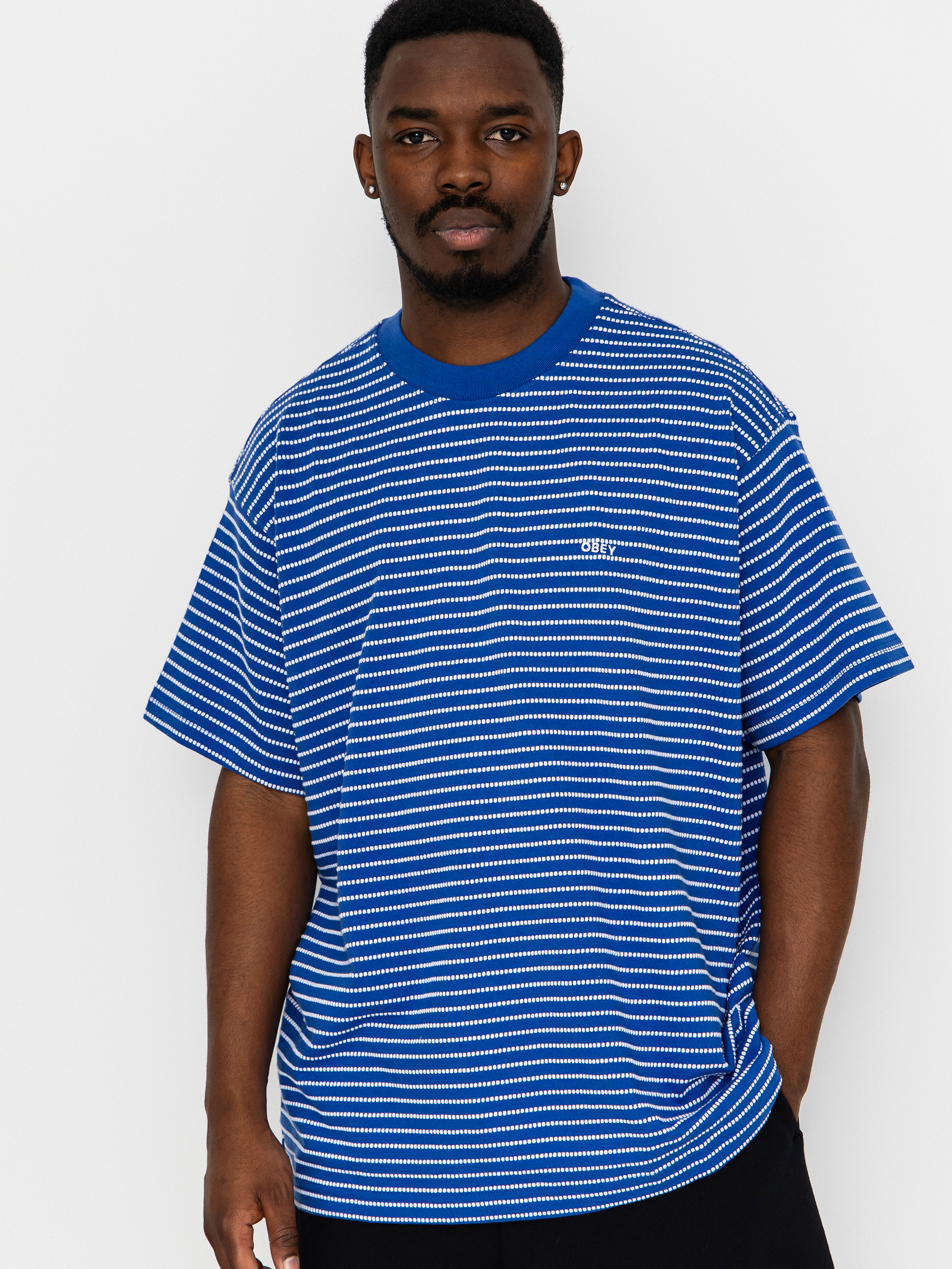 Tričko OBEY Edwin (blue multi)