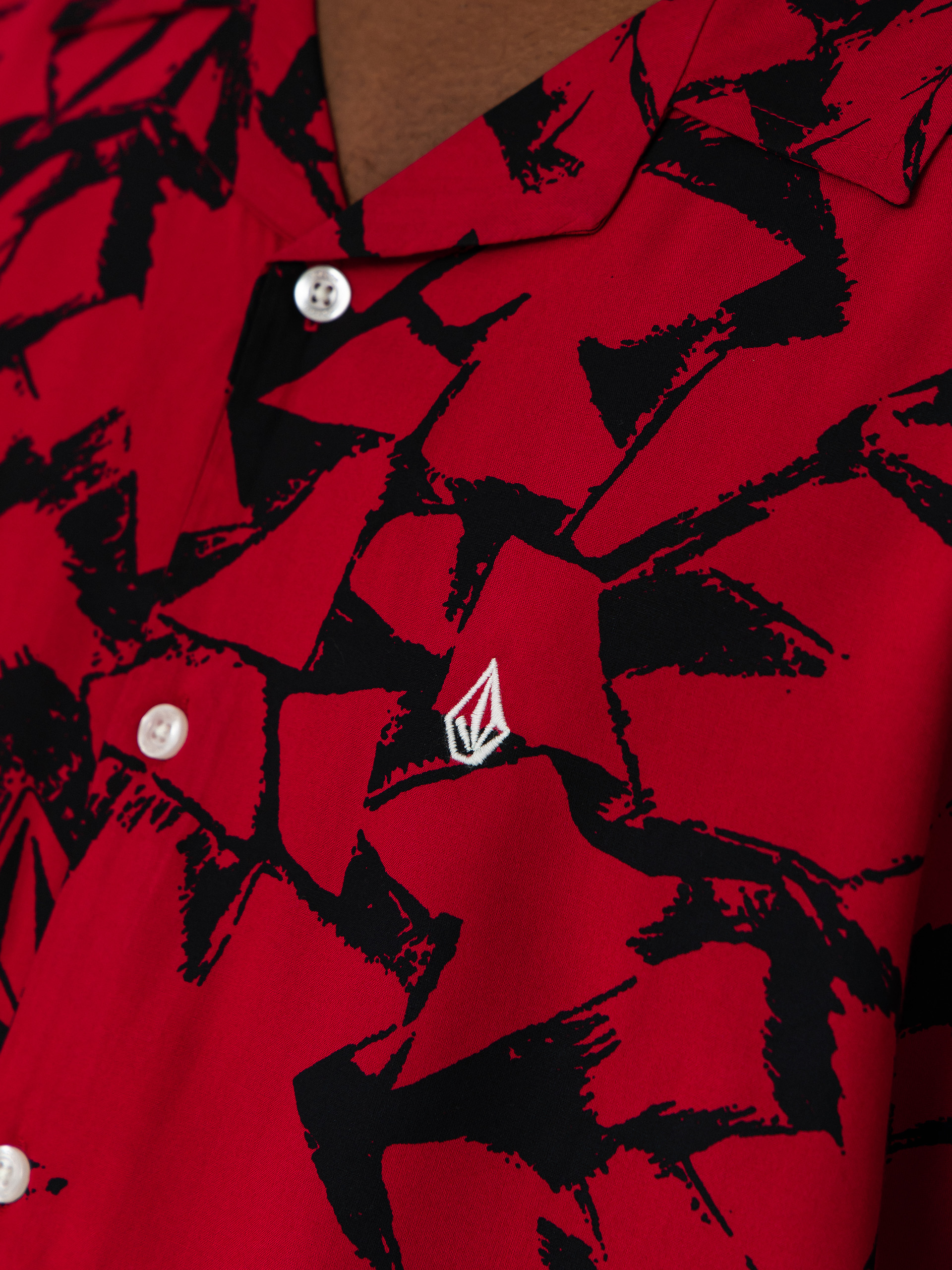 Košeľa Volcom Boldstone (sangria)
