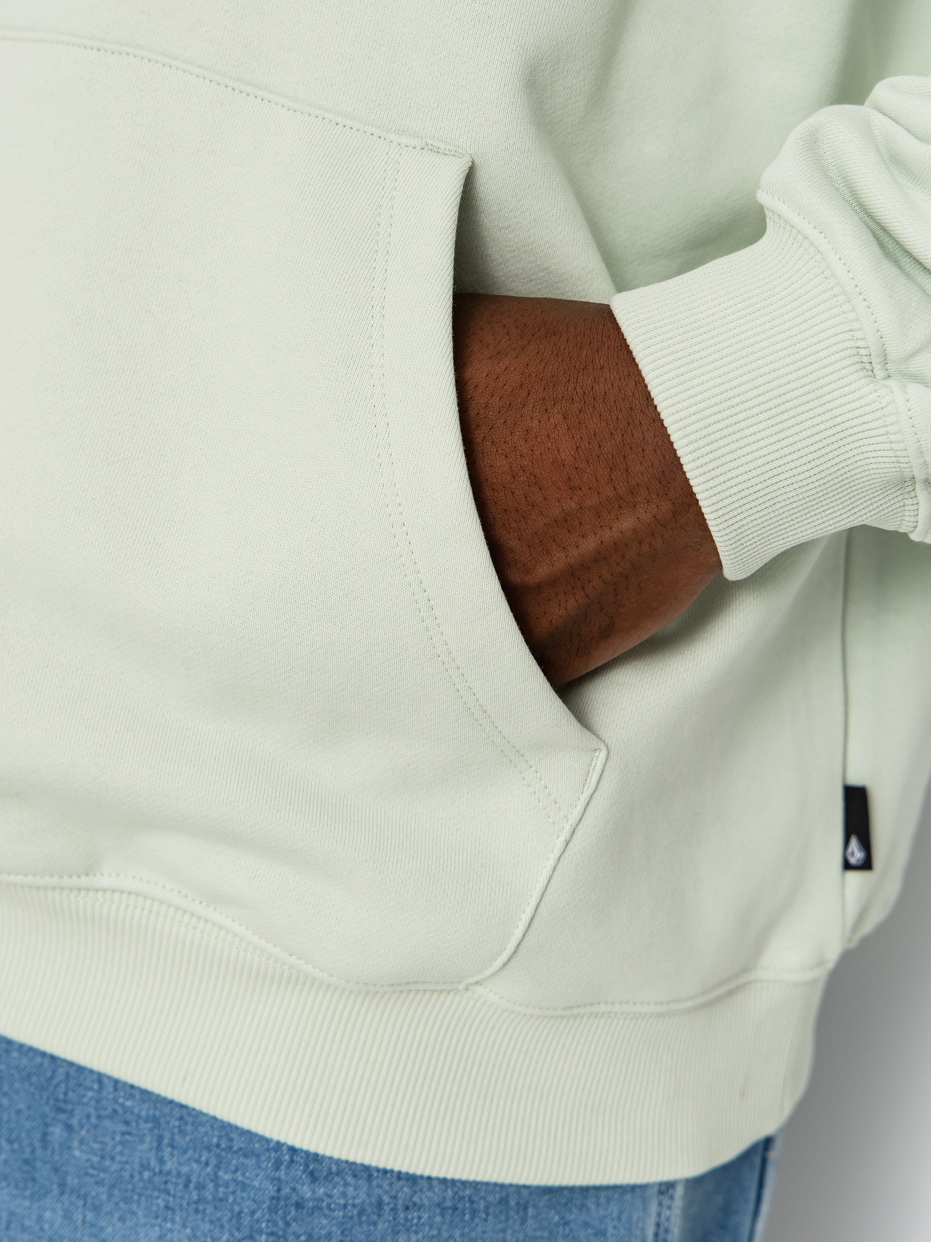 Mikina s kapucňou Volcom Handerry HD (pale aqua)