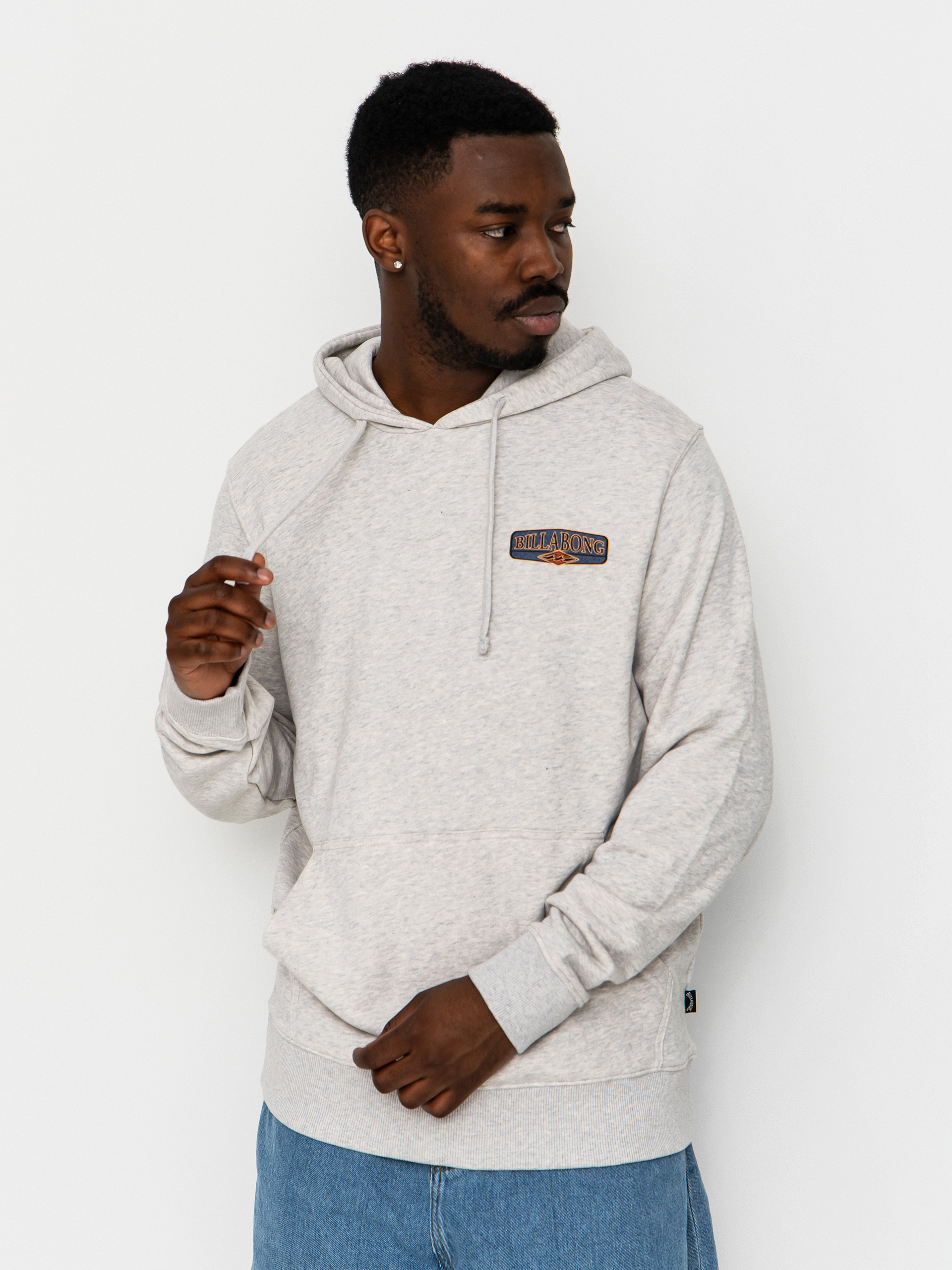 Mikina s kapucňou Billabong Foundation HD (light grey heather)