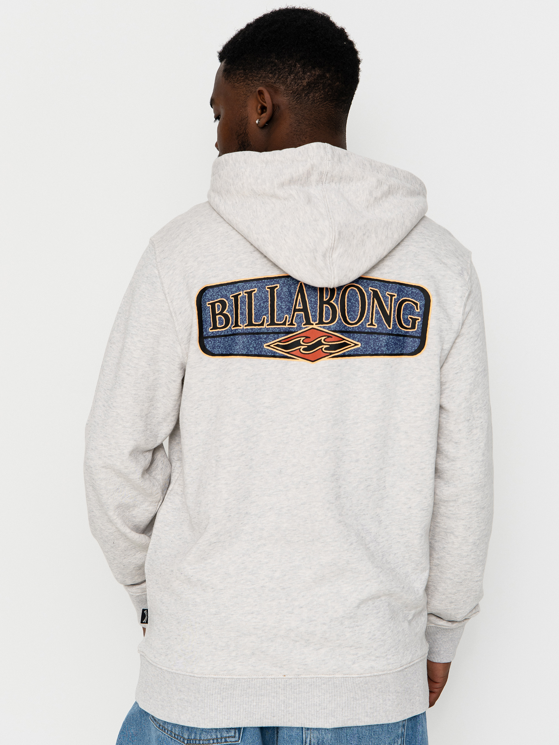 Mikina s kapucňou Billabong Foundation HD (light grey heather)