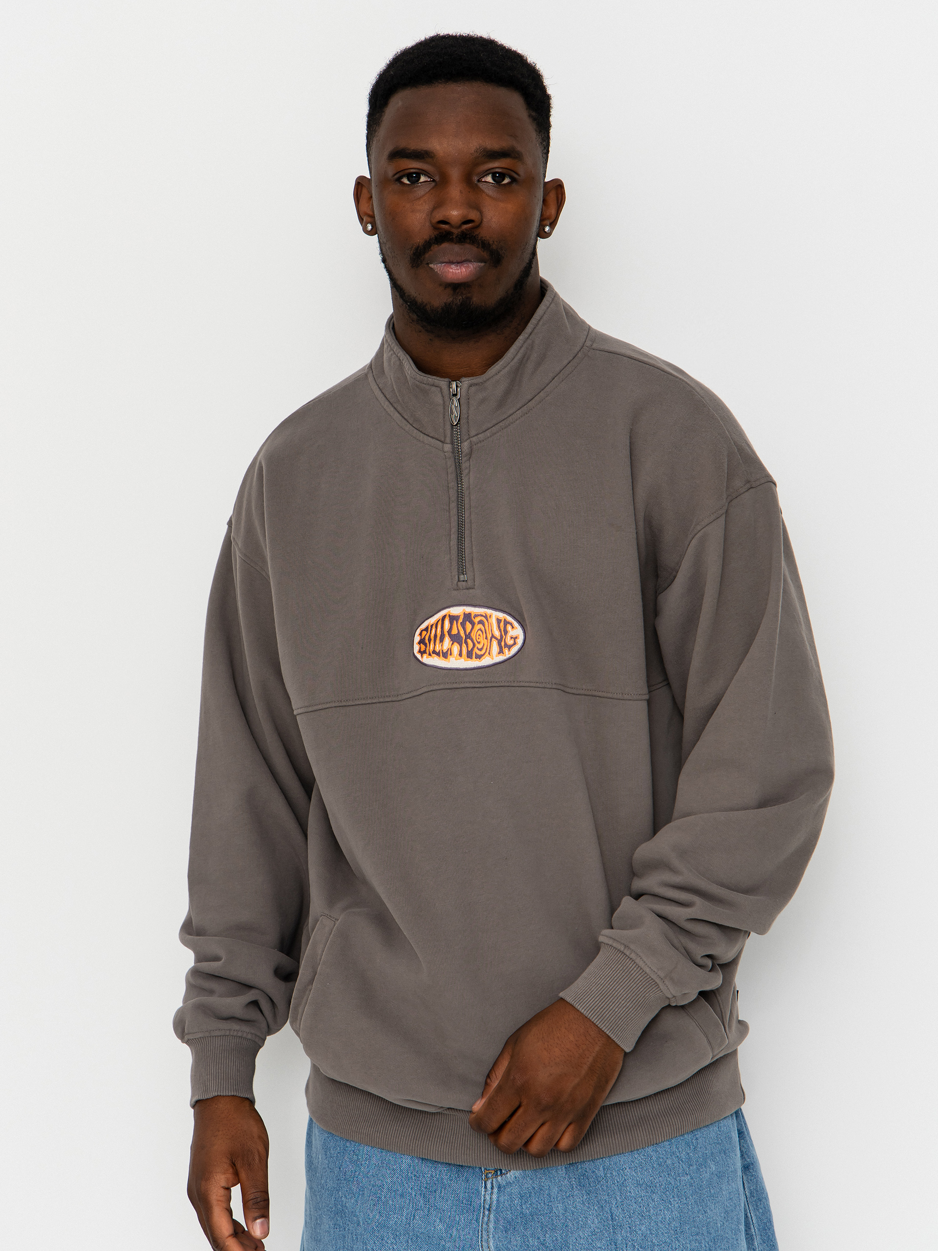 Mikina Billabong Core Lord Half Zip (pewter)