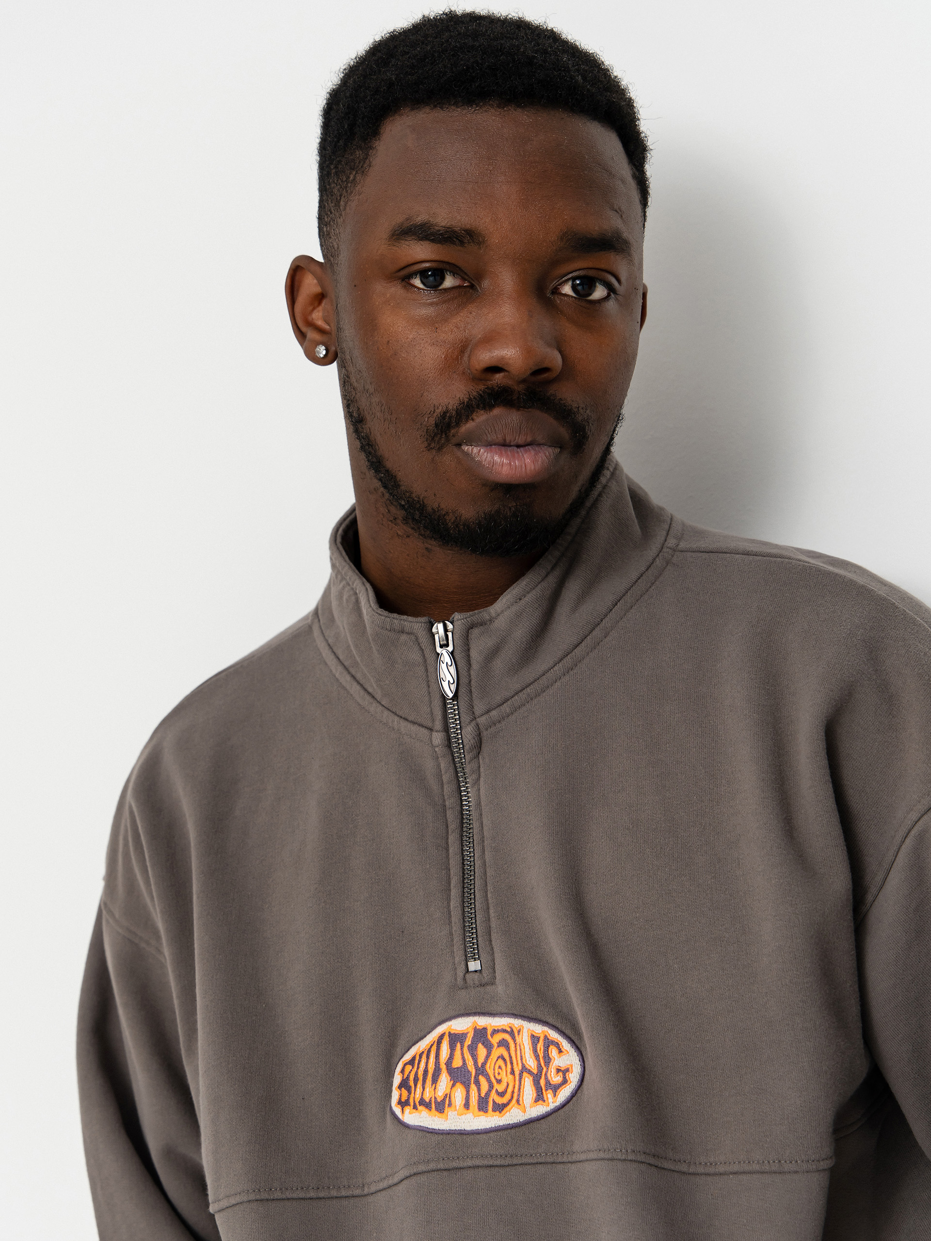 Mikina Billabong Core Lord Half Zip (pewter)