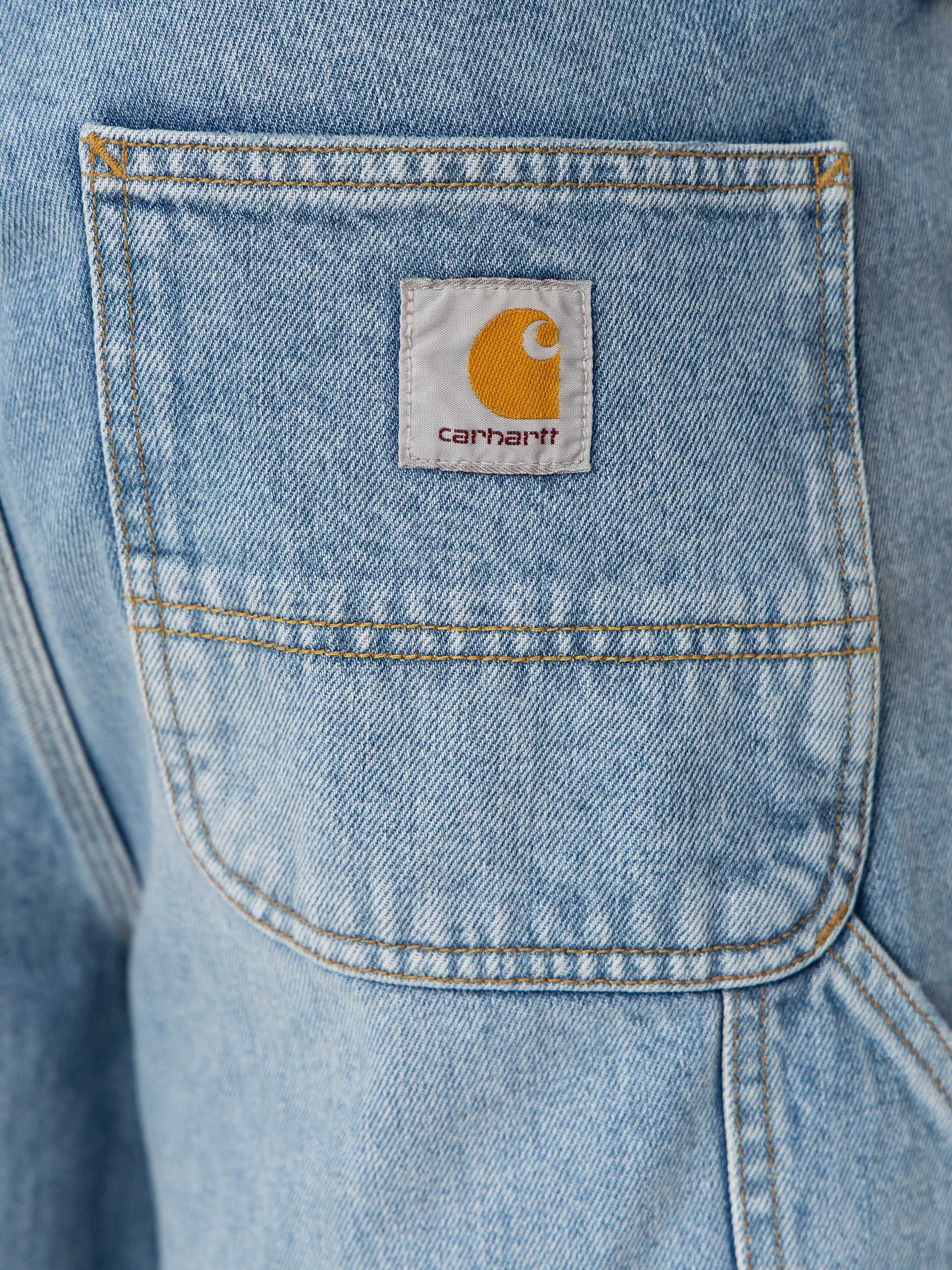 Kraťasy Carhartt WIP Double Knee (blue heavy worn bleached)
