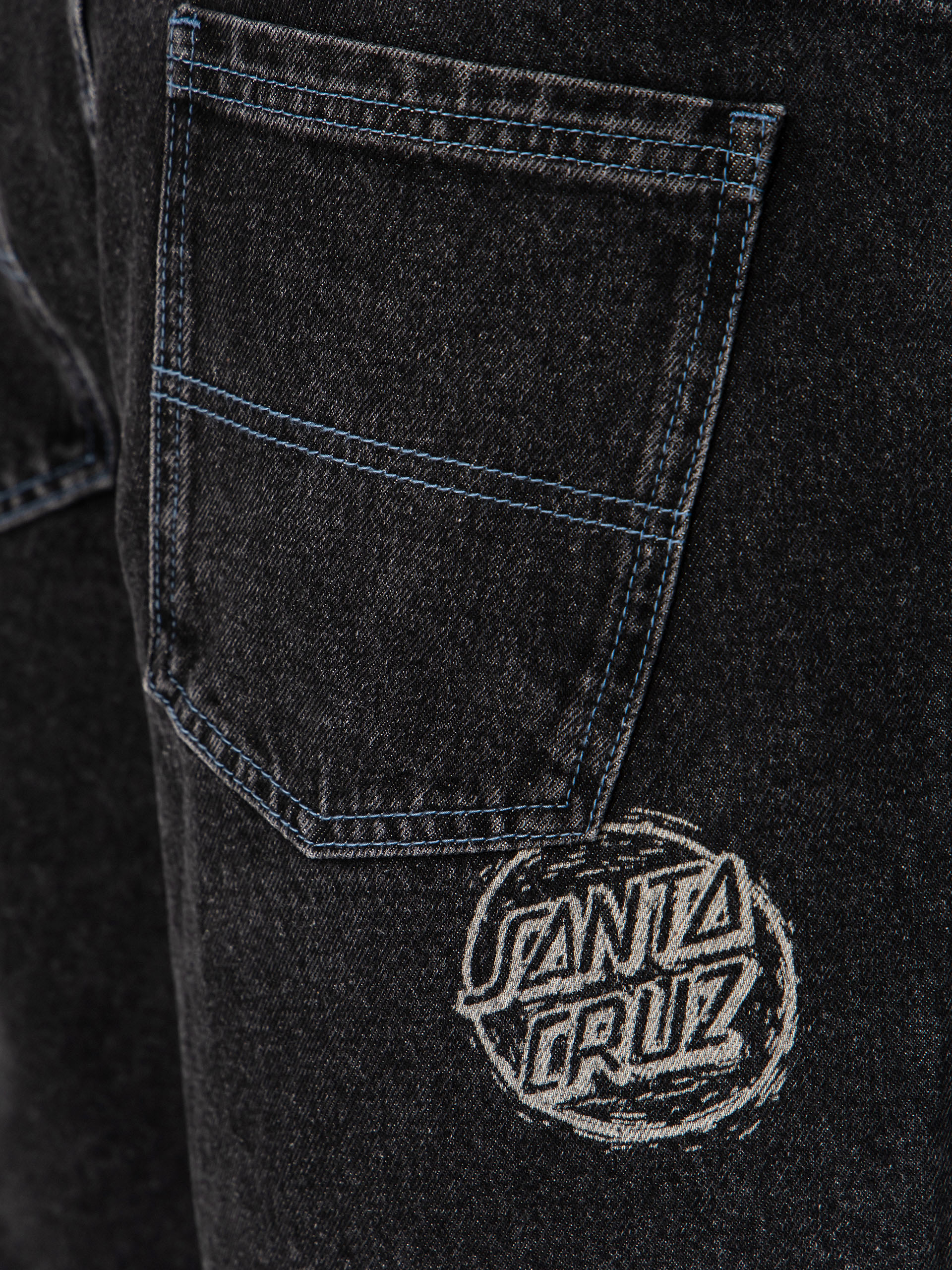 Kraťasy Santa Cruz Stamped Big (black)