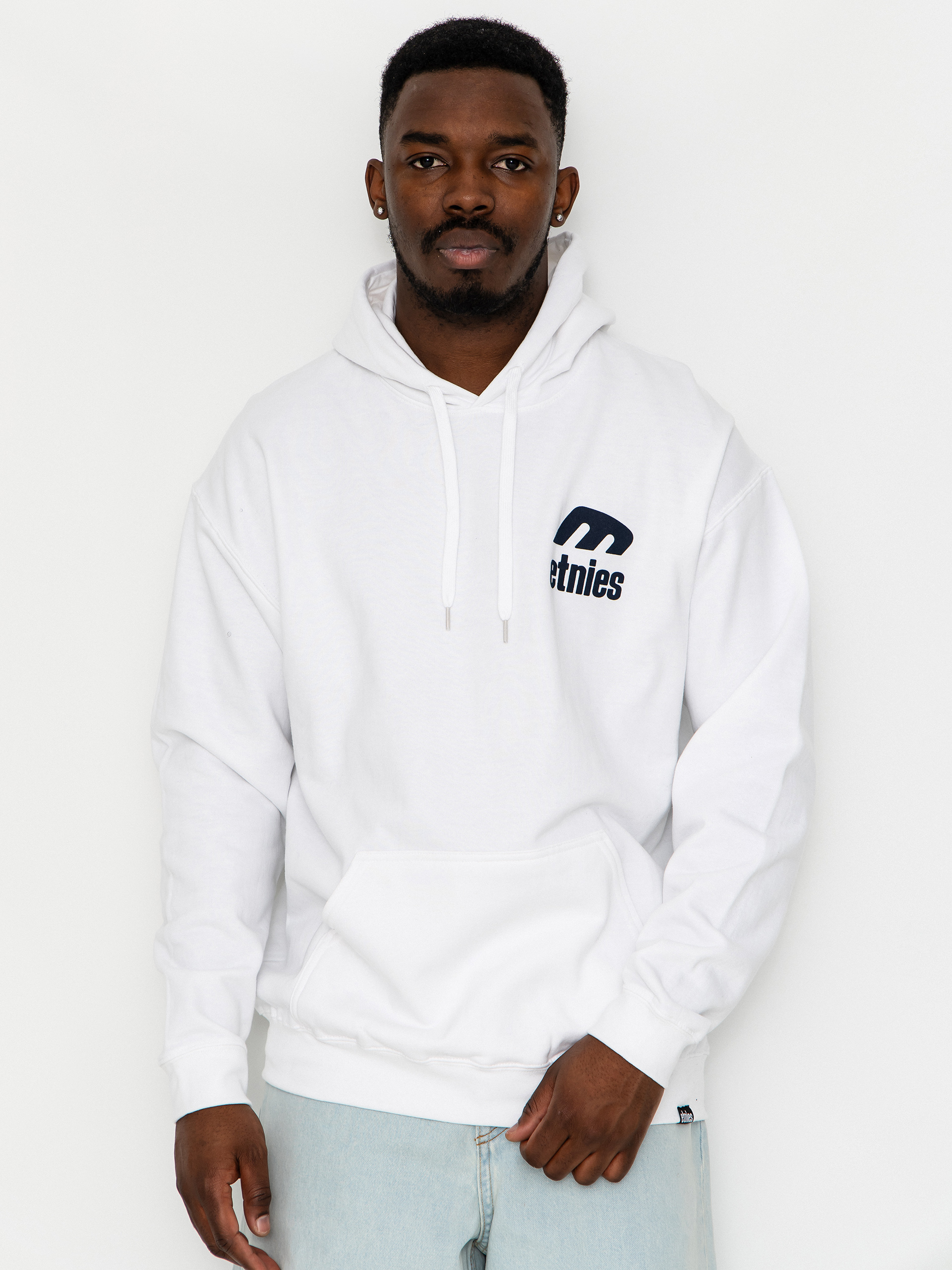 Mikina s kapucu0148ou Etnies Icon E HD (white/navy)