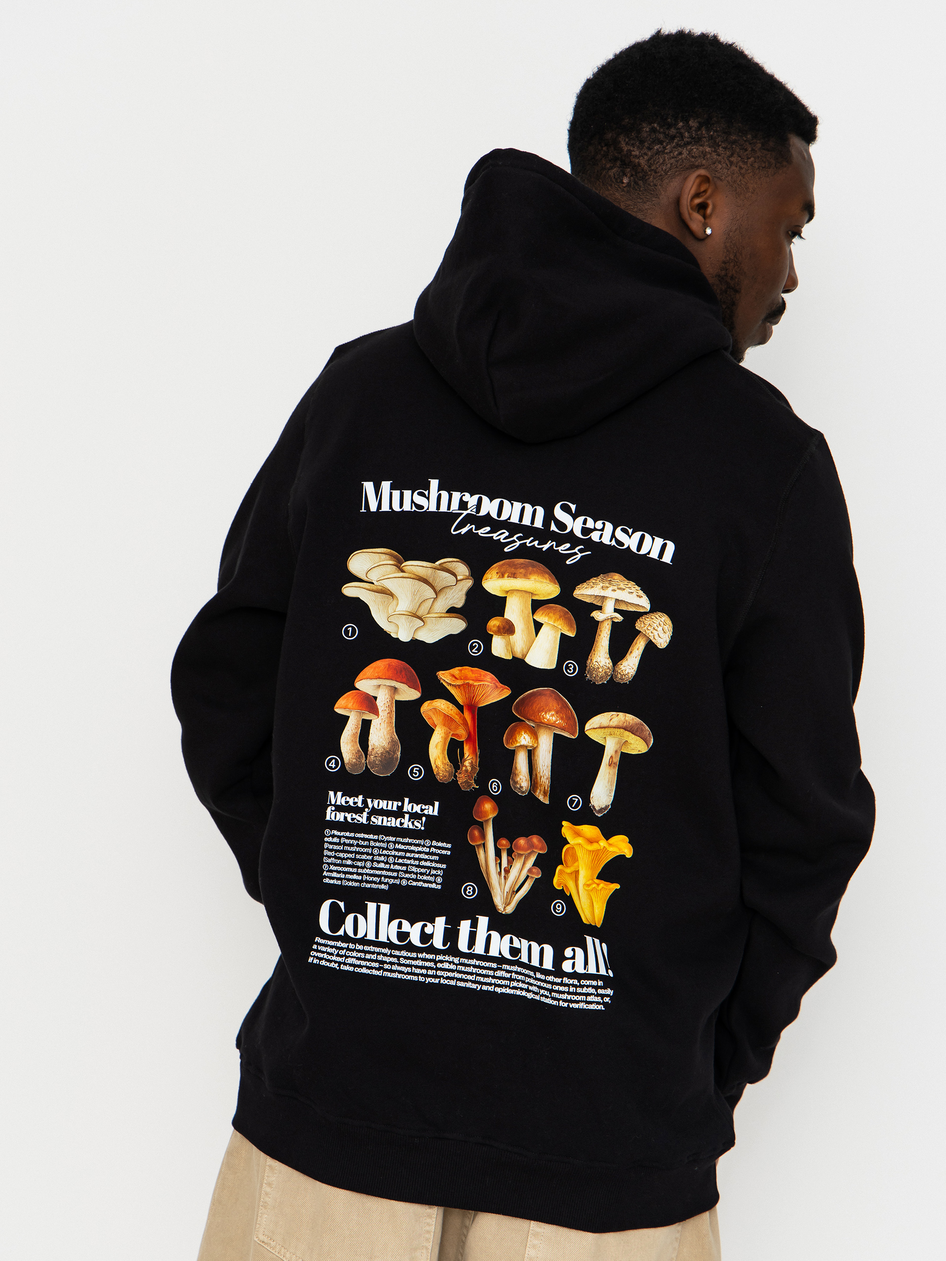 Mikina s kapucu0148ou Palto Mushroom Hunter HD (black)