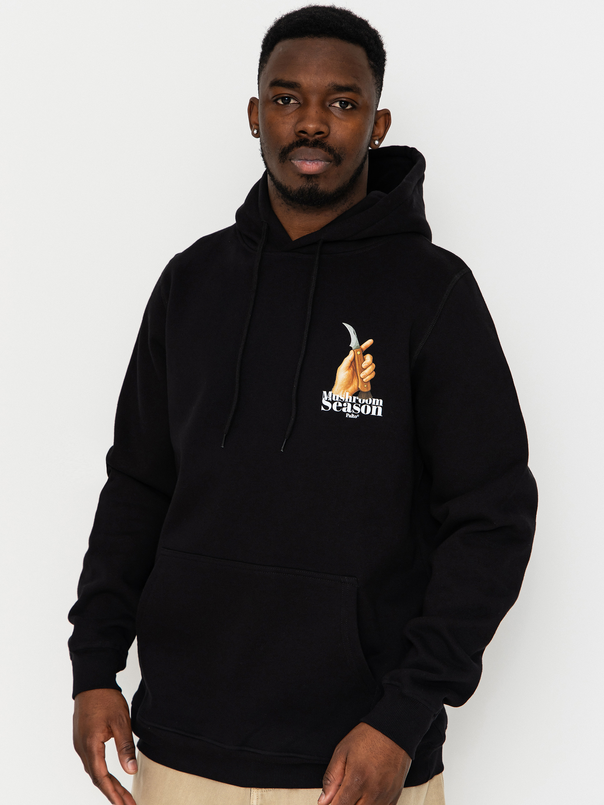 Mikina s kapucňou Palto Mushroom Hunter HD (black)