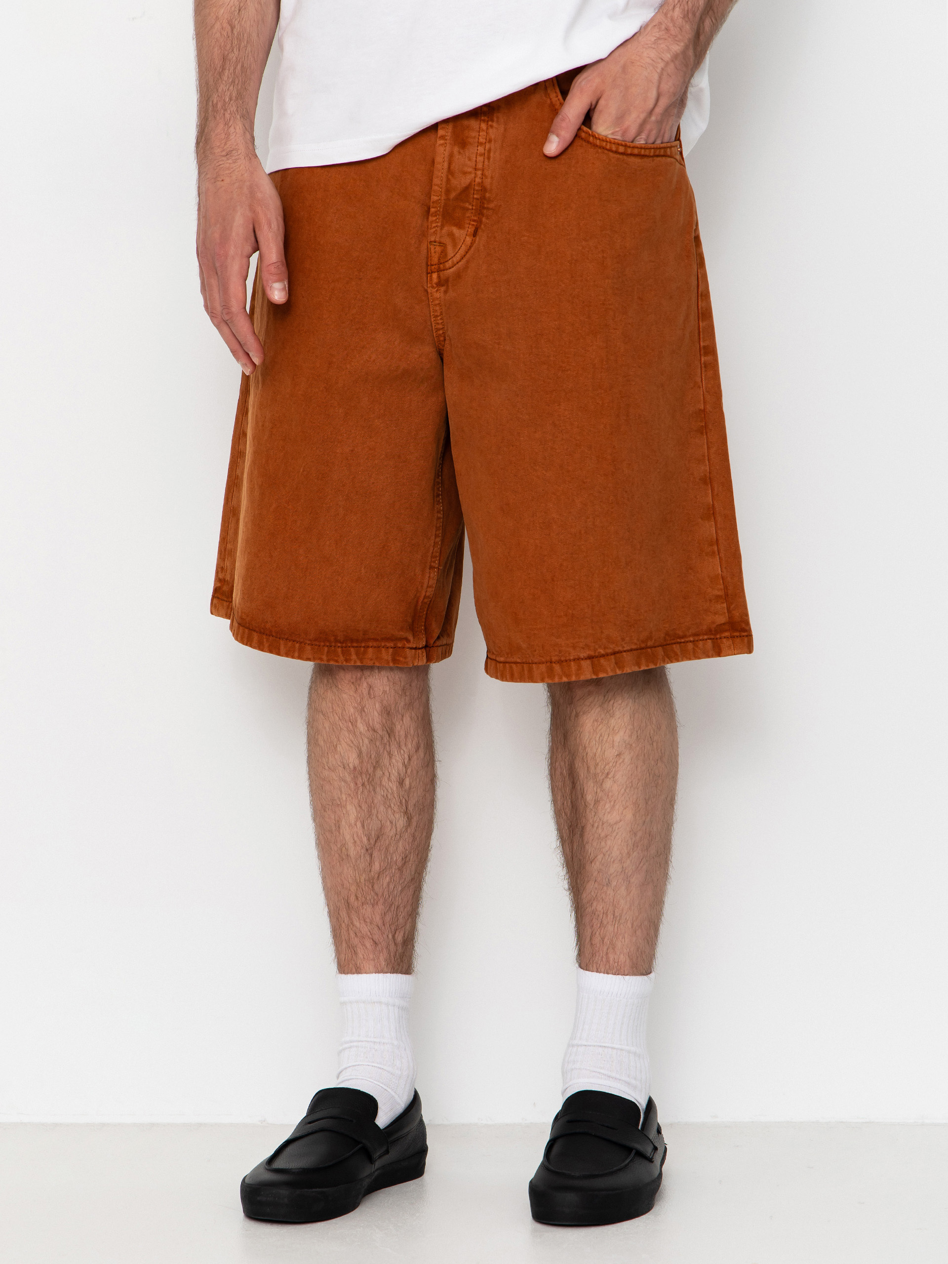 Kraťasy Vans Lx Check 5 Baggy Denim (glazed ginger)