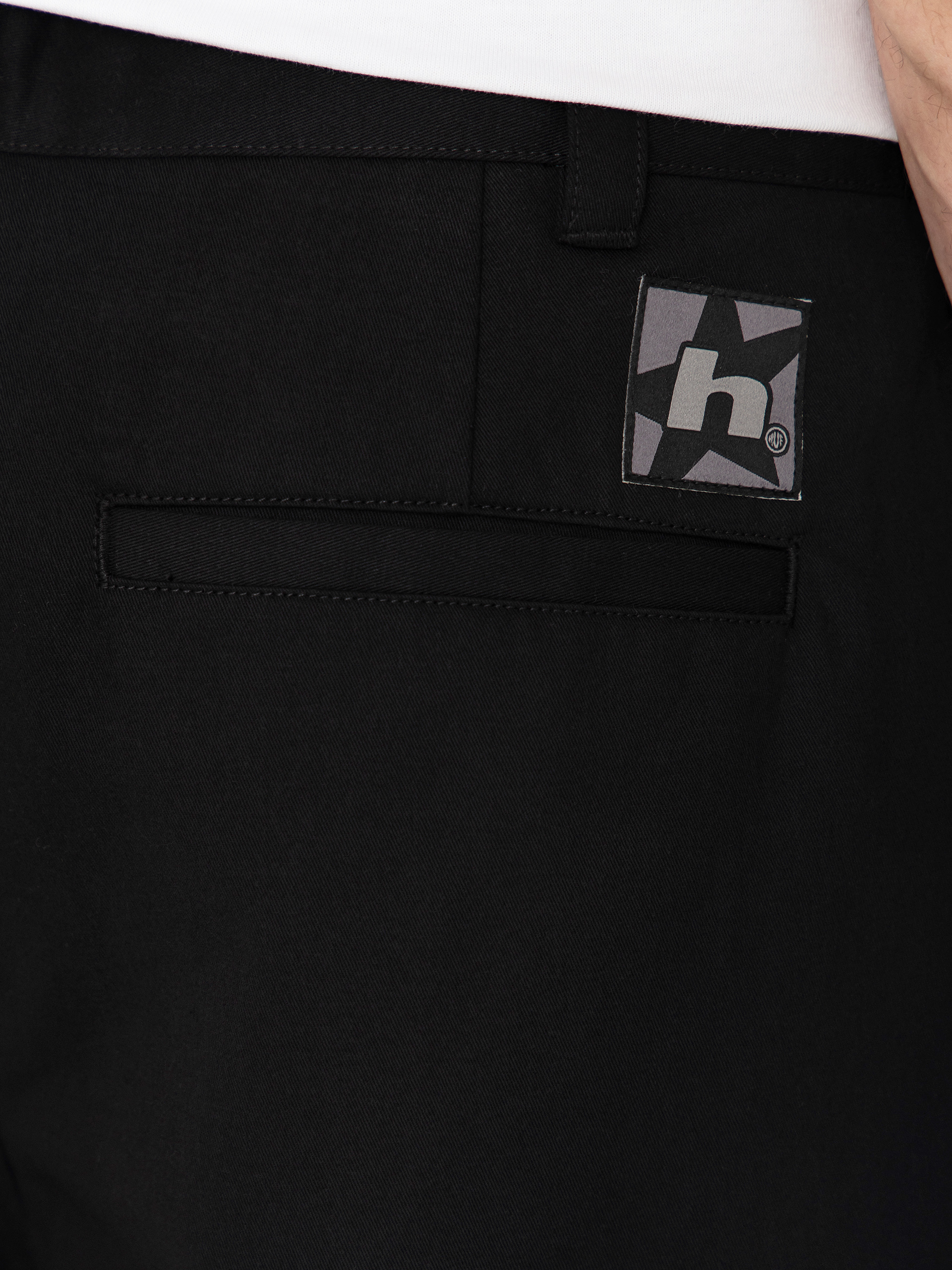 Kraťasy HUF Sorta Long Chino (black)