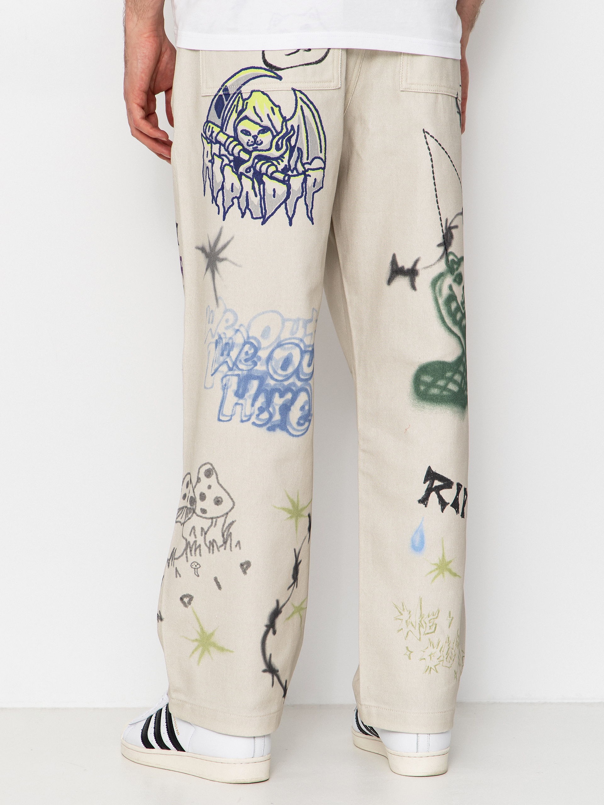 Nohavice RipNDip Goosebumps Wide Fit (bone)