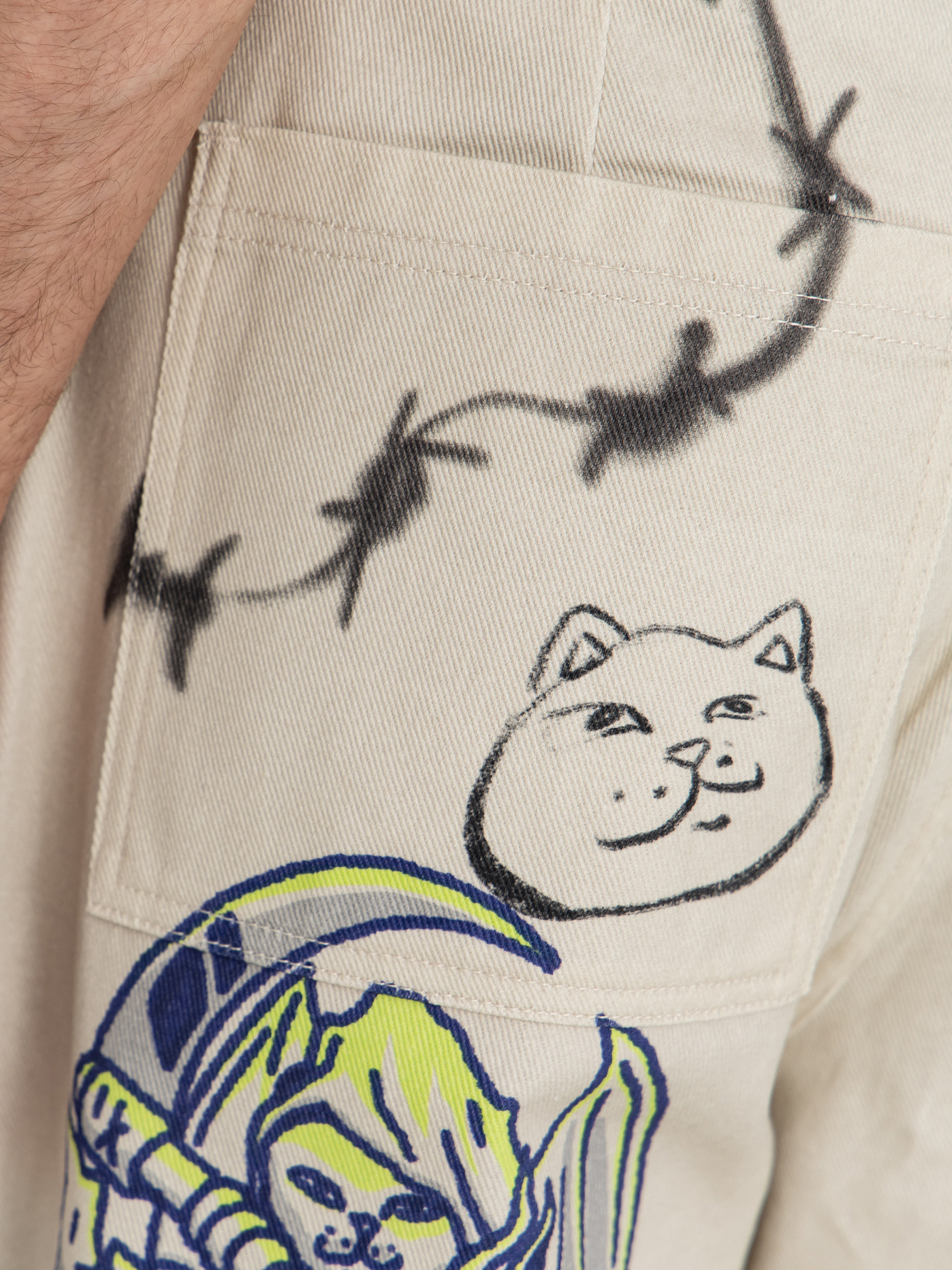 Nohavice RipNDip Goosebumps Wide Fit (bone)