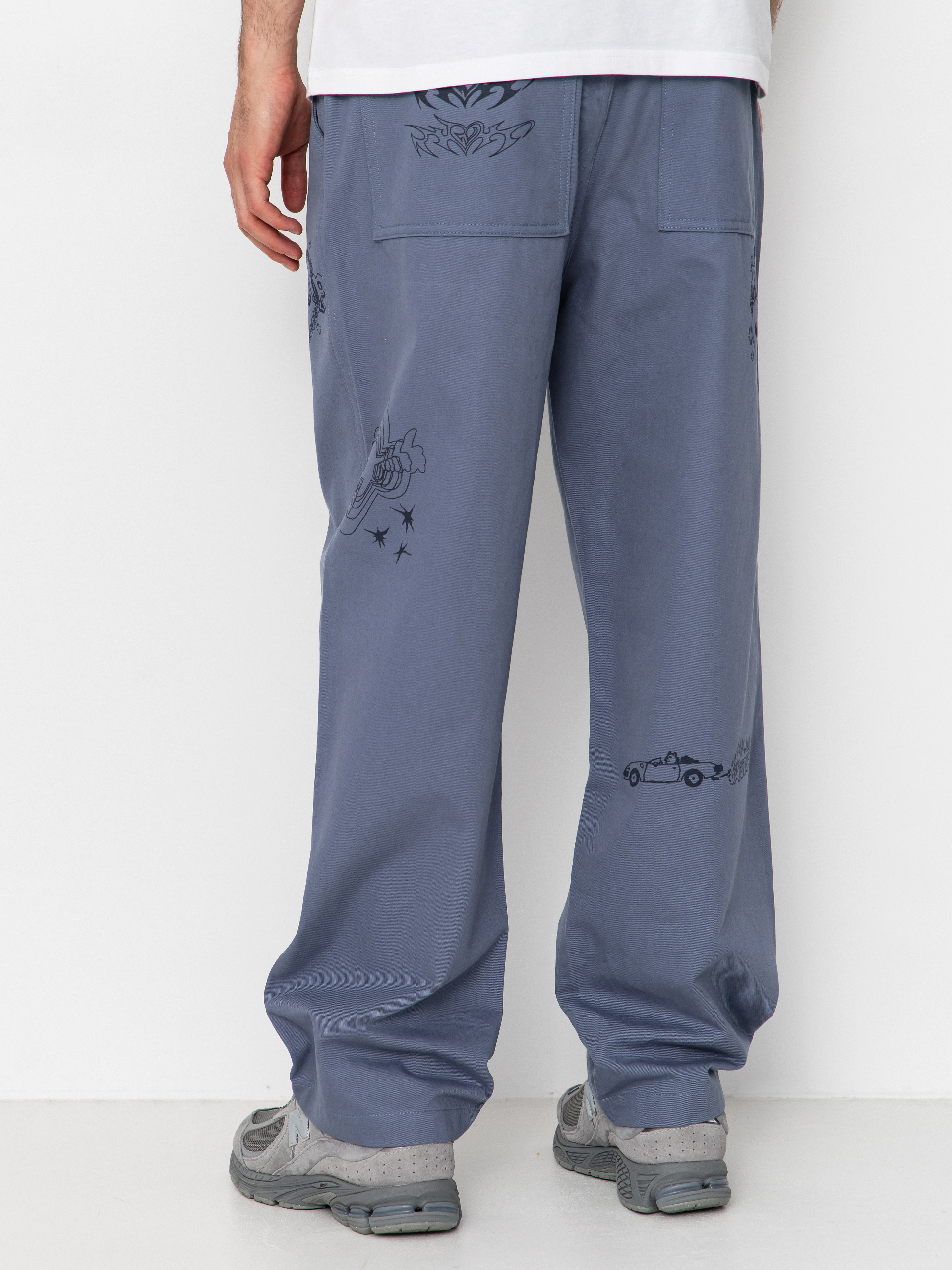 Nohavice RipNDip Westside Wide Fit (slate)