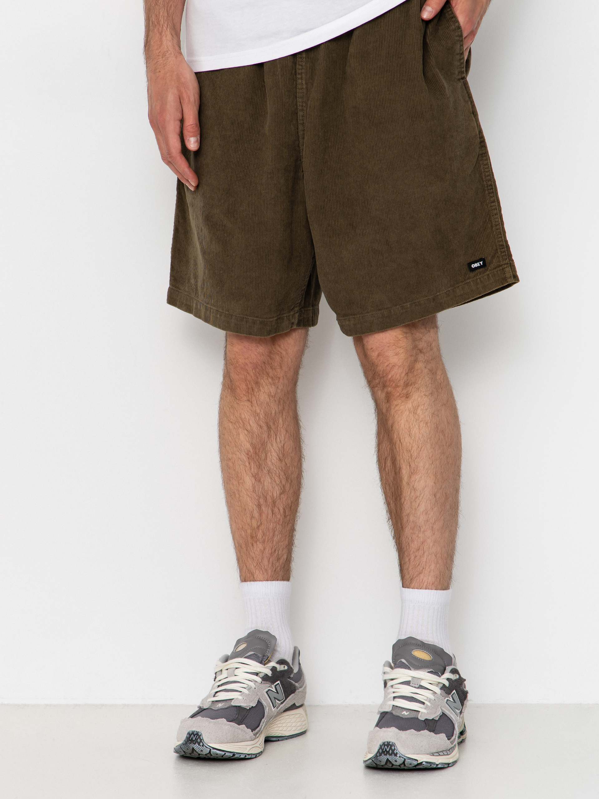 Kraťasy OBEY Horizon (canteen faded wash)