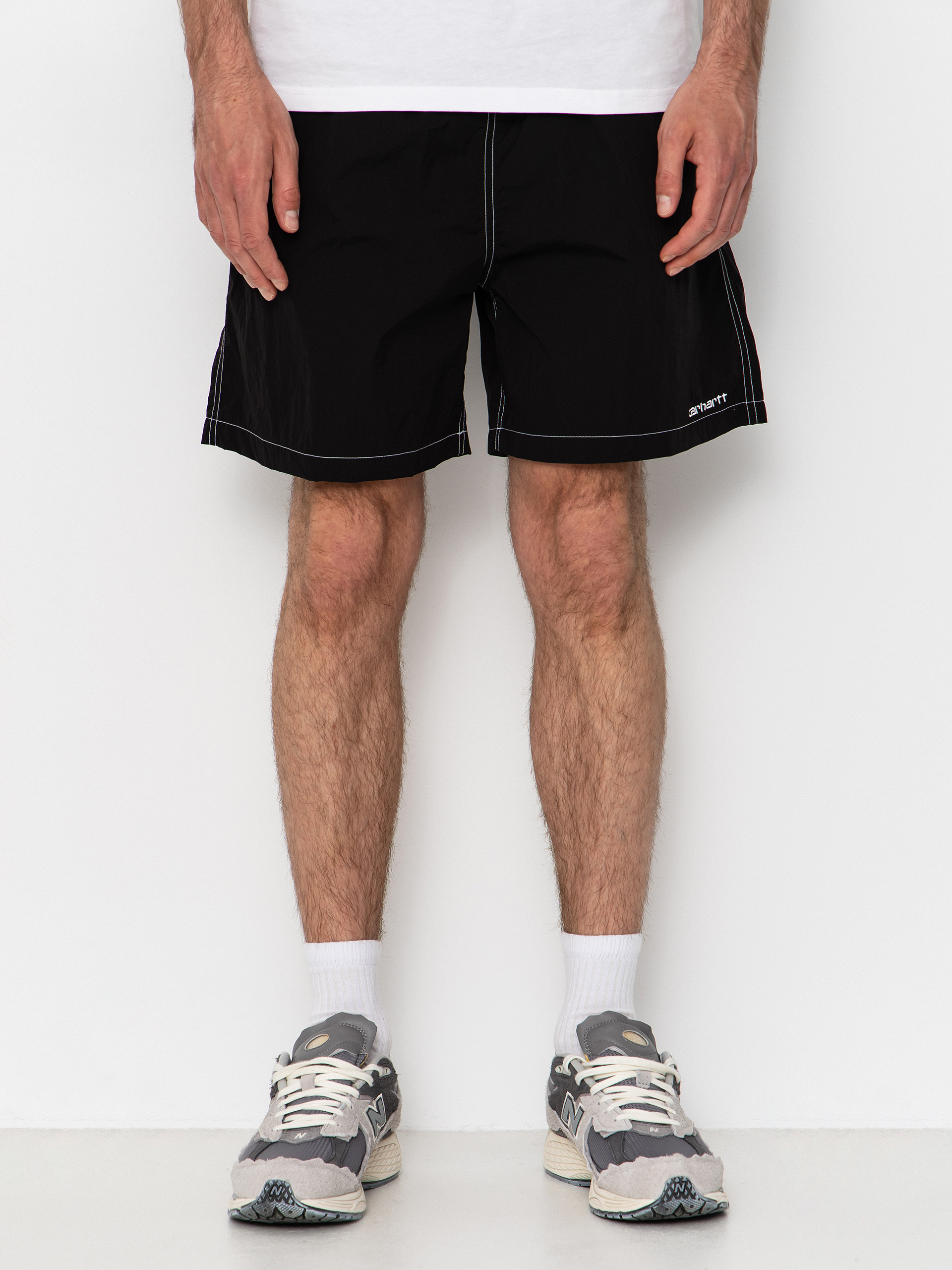 Kraťasy Carhartt WIP Canby Swim (black/white)