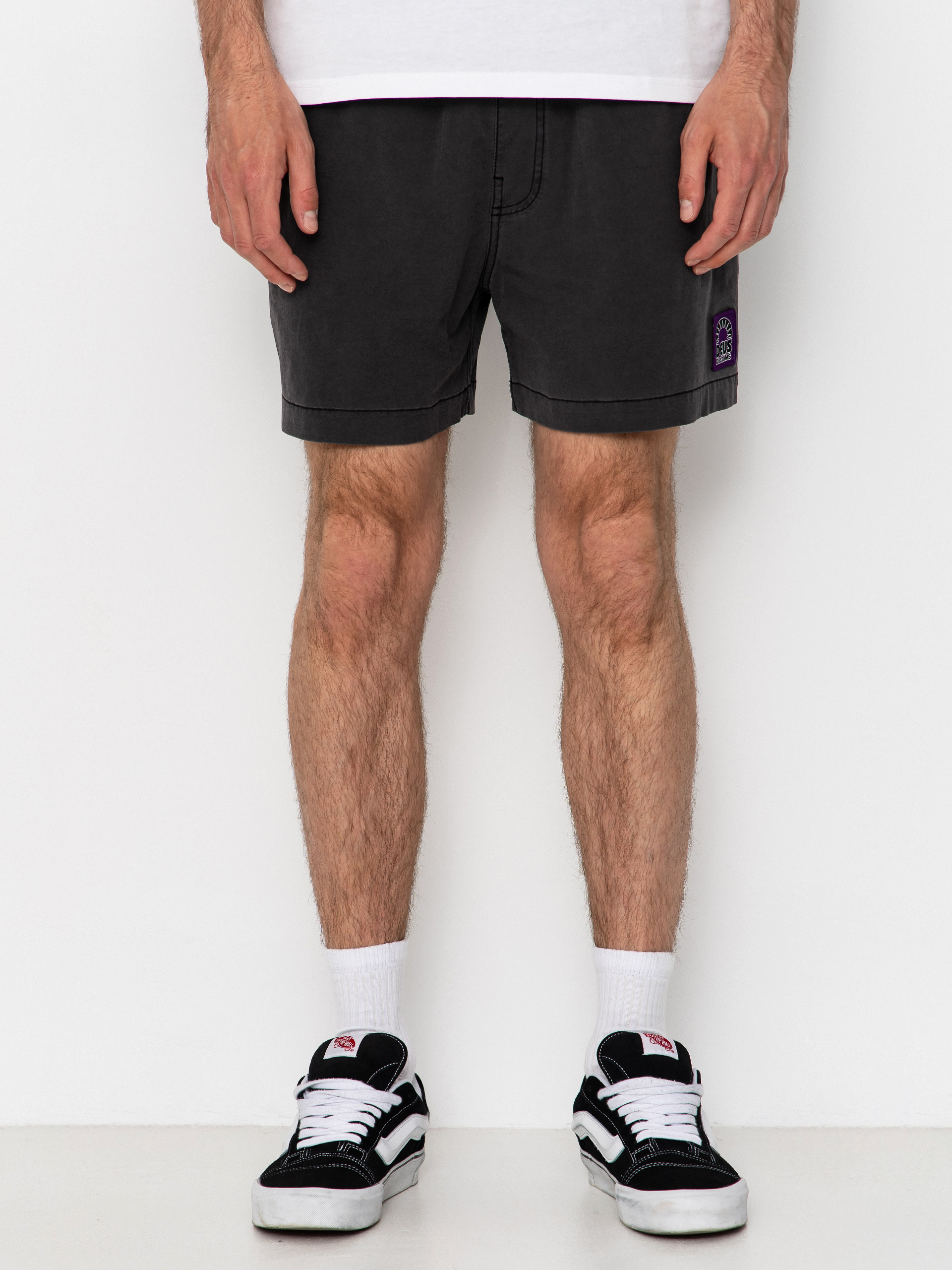 Kraťasy Deus Ex Machina Sandbar Garment Dyed Mesh (anthracite)