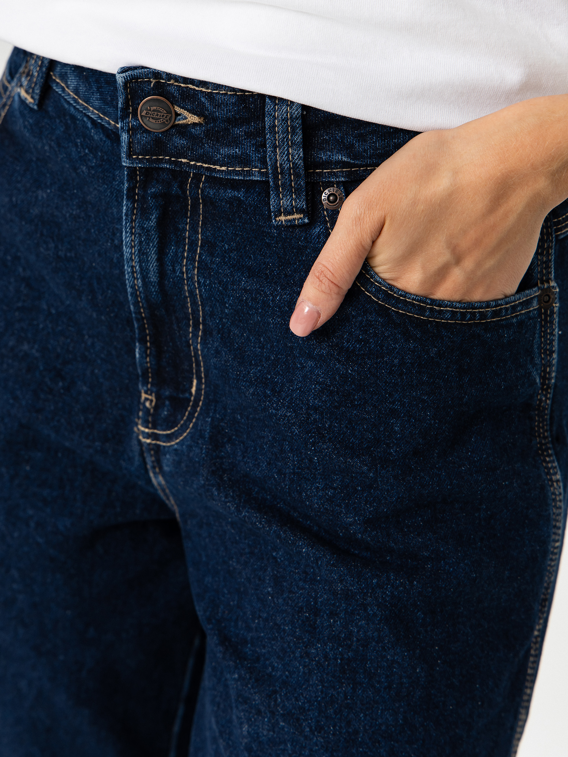 Kraťasy Dickies 957 13 Inch Denim Wmn (dark indigo)
