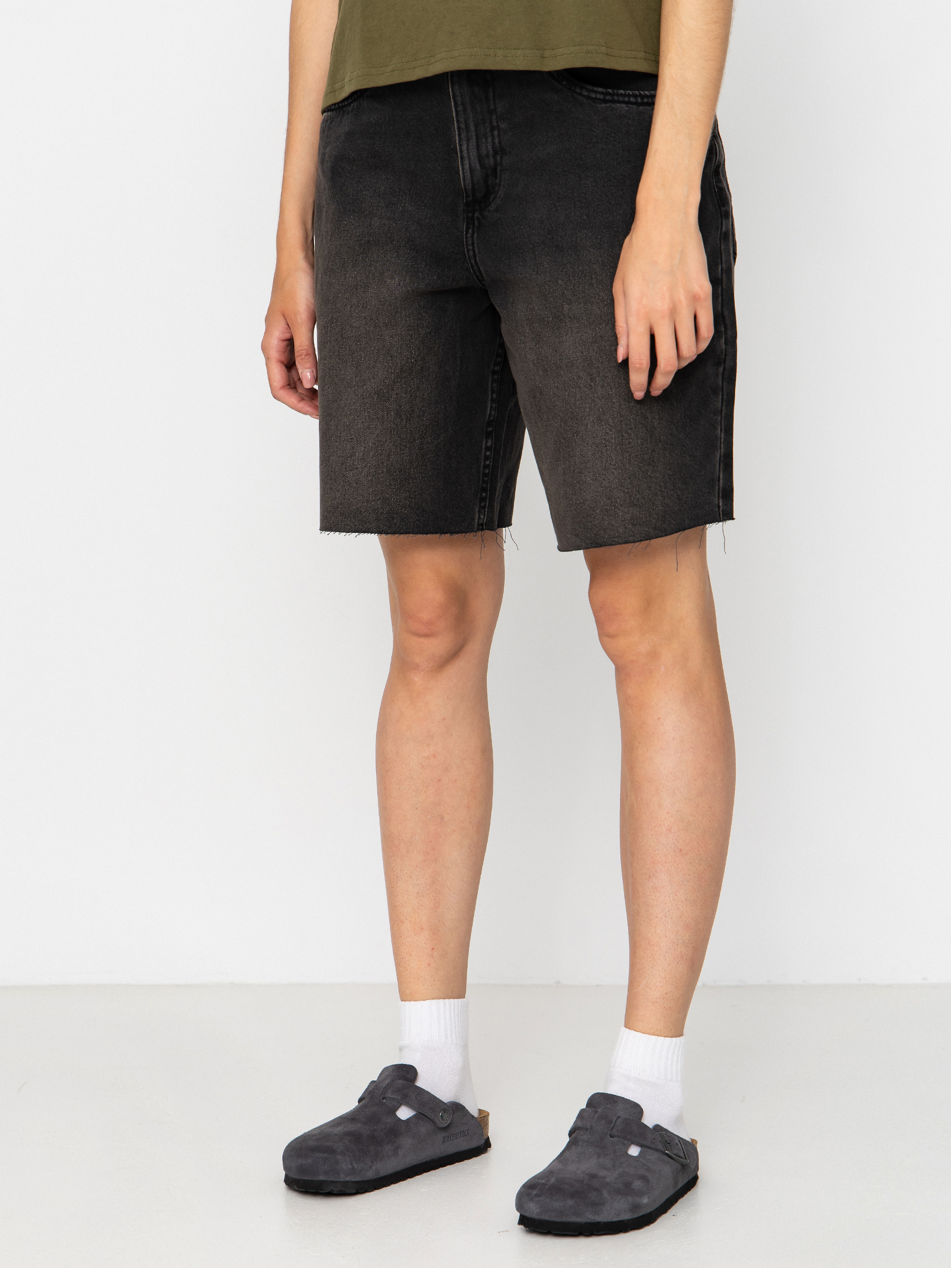 Kraťasy Vans Sirelle Cut Off Wmn (washed black)