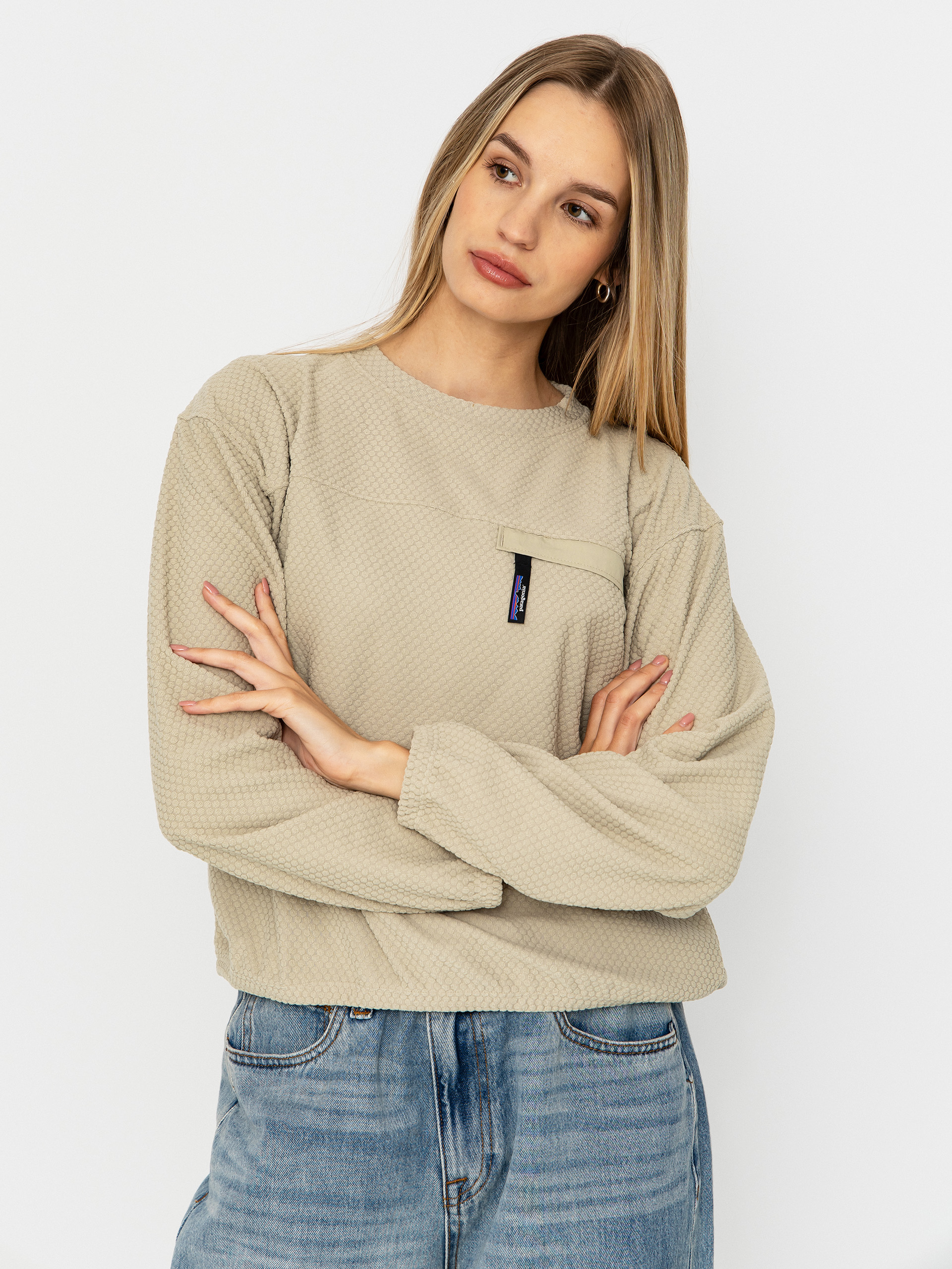 Mikina Patagonia Textured Wmn (weathered stone)