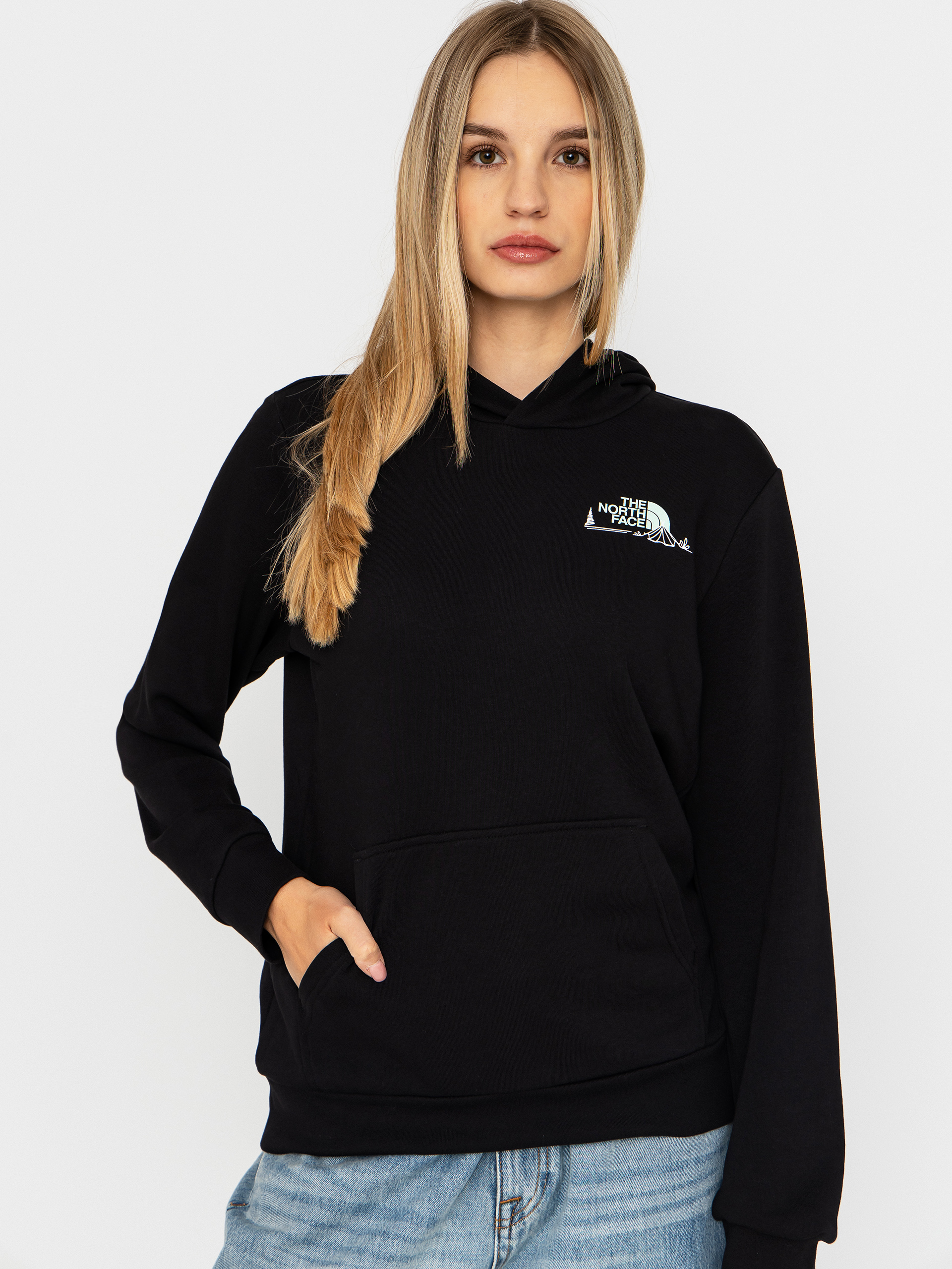 Mikina s kapucňou The North Face Monte HD Wmn