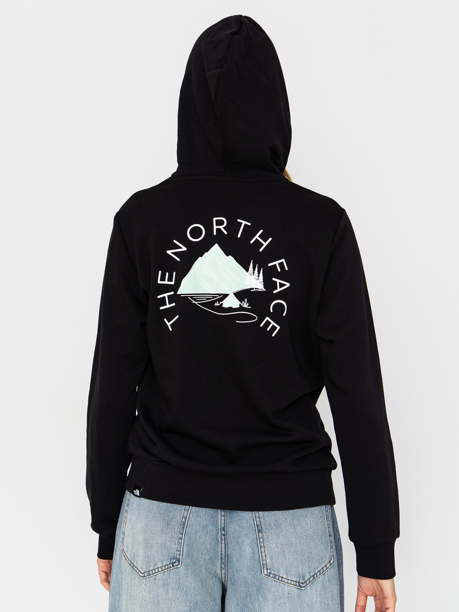 Mikina s kapucňou The North Face Monte HD Wmn (tnf black)