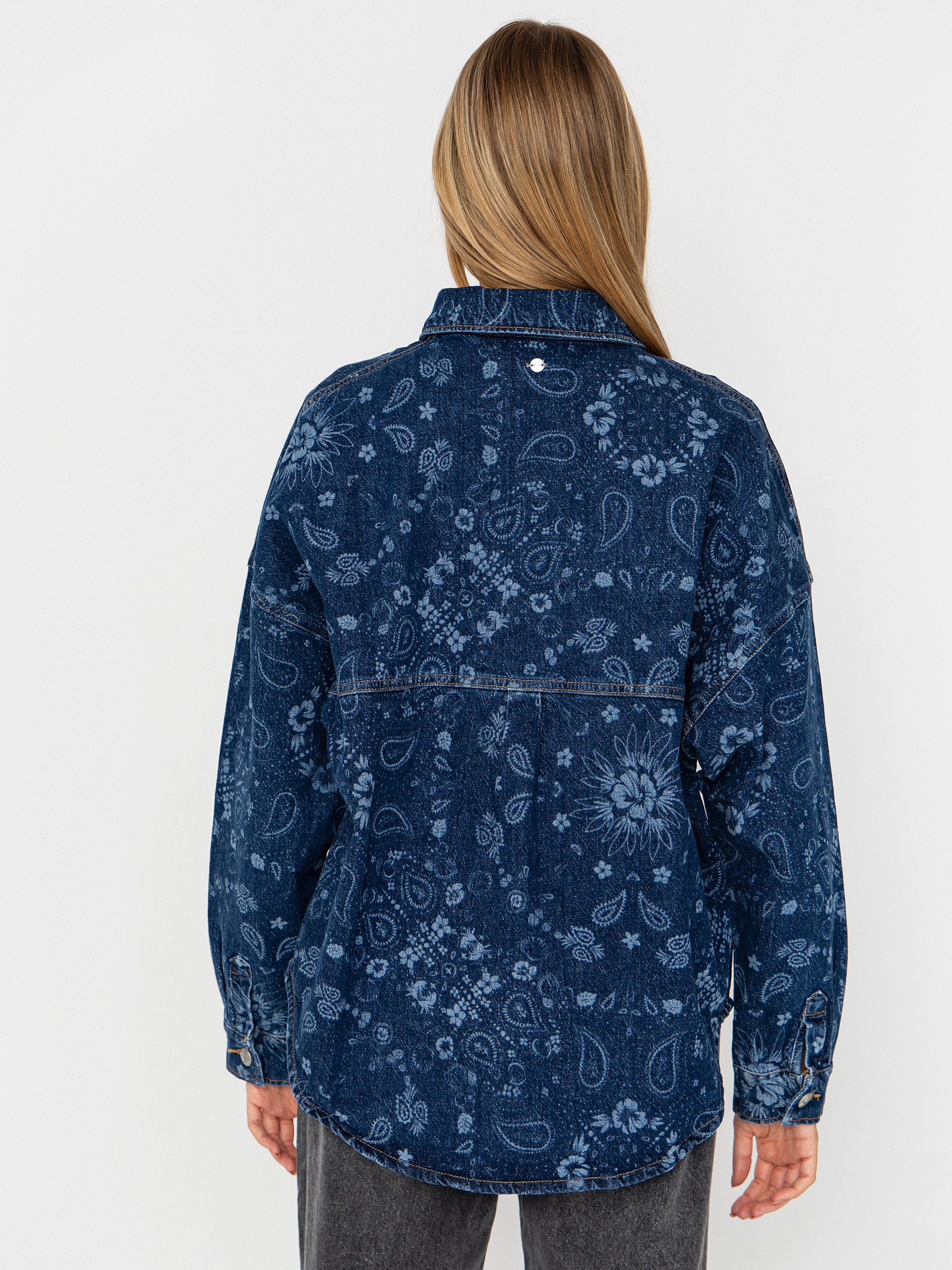 Košeľa Roxy Kick Back Washed Denim Wmn (ocean blue)