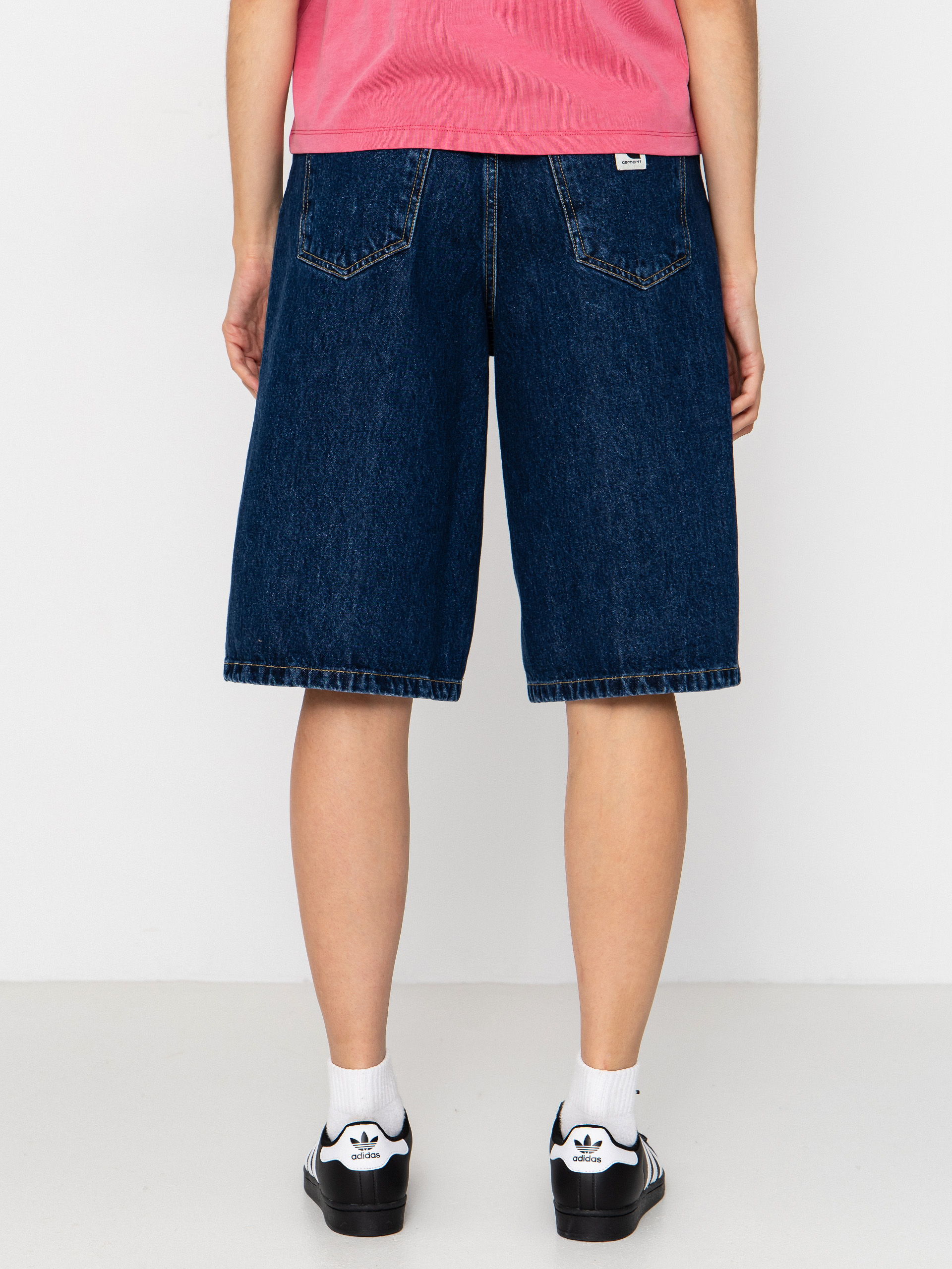 Kraťasy Carhartt WIP Belmont Wmn (blue stone washed)