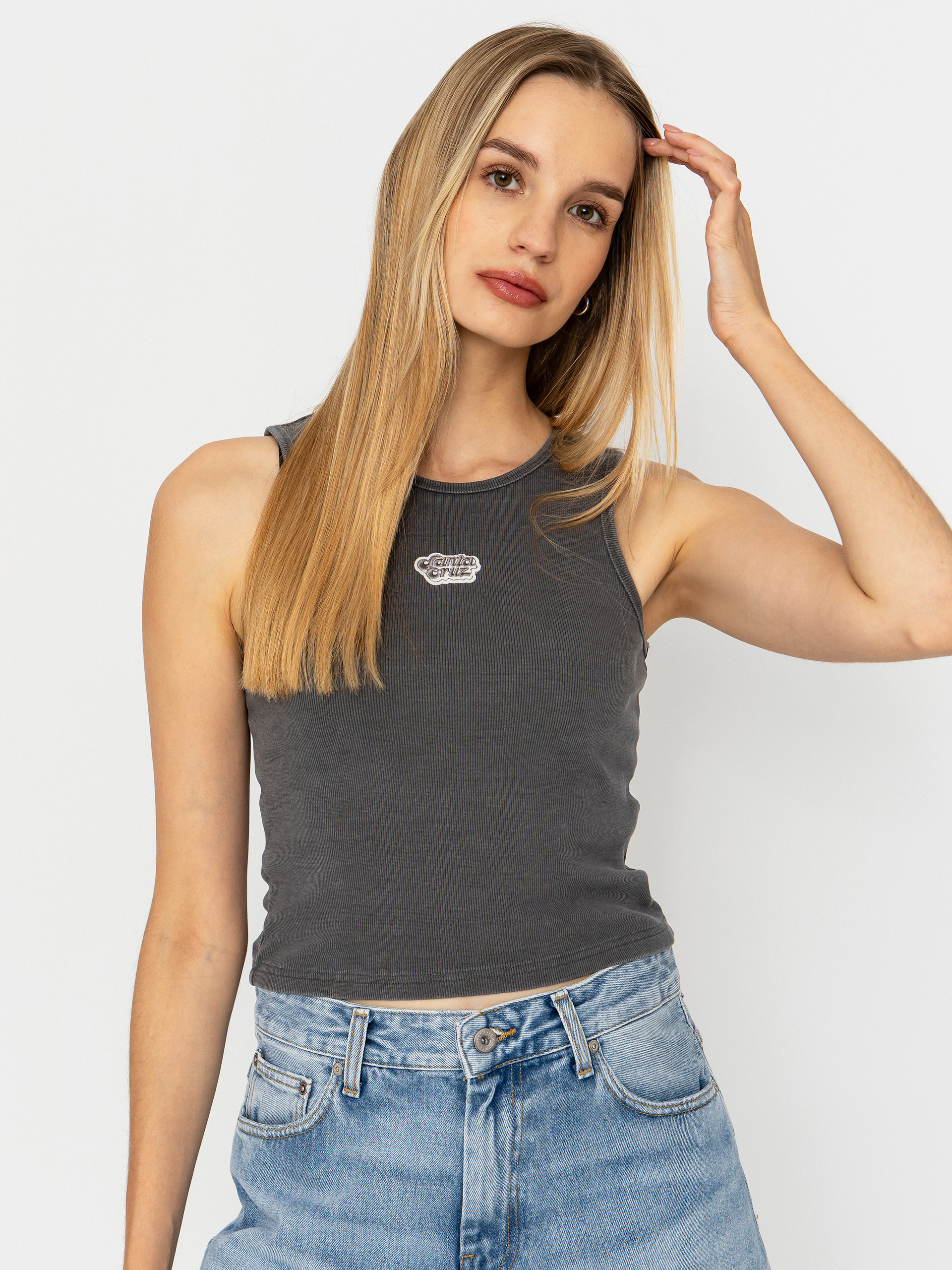 Tričko Santa Cruz Groovy Stack Tank Wmn (grey wash)