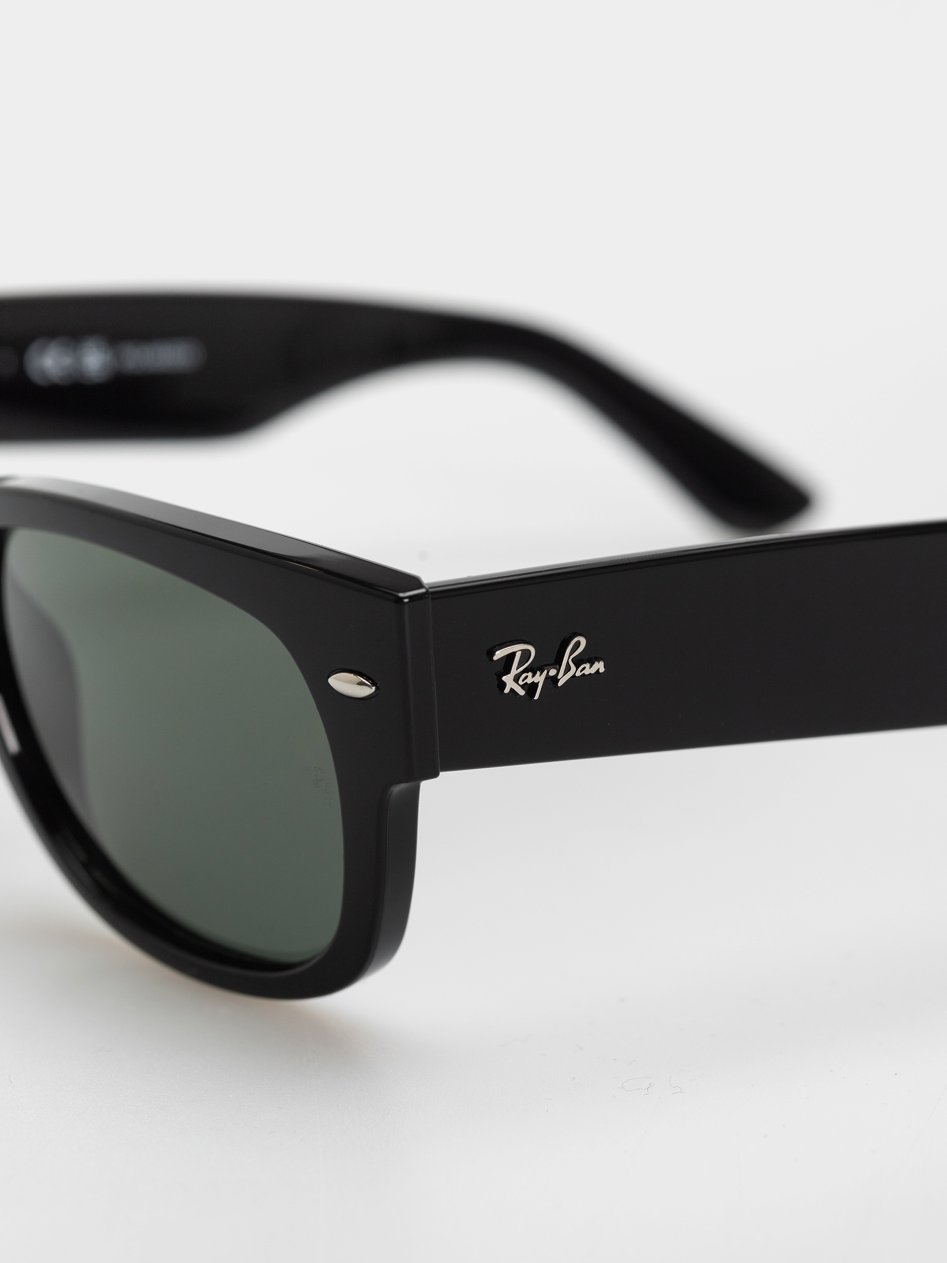 Slnečné okuliare Ray-Ban Mega Wayfarer Ii (polerowany czarny/zielone z polaryzacją)