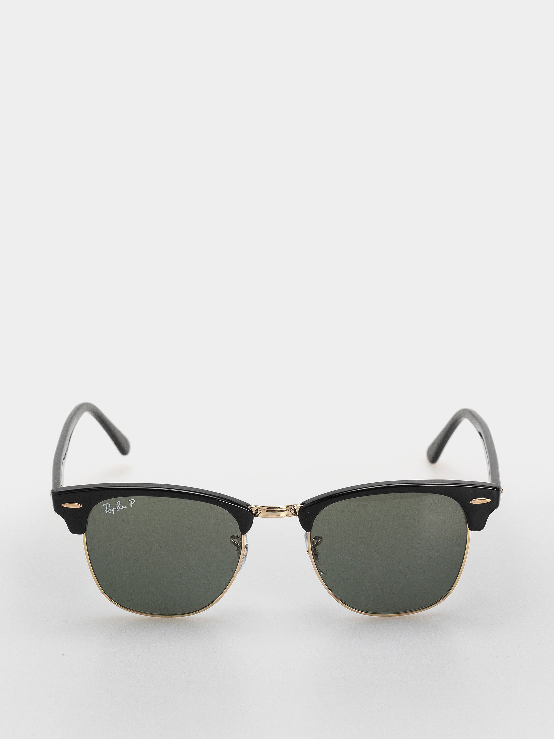 Slnečné okuliare Ray-Ban Clubmaster Classic (polerowany czarny i złoty/zielony g-15 polaryzowany)