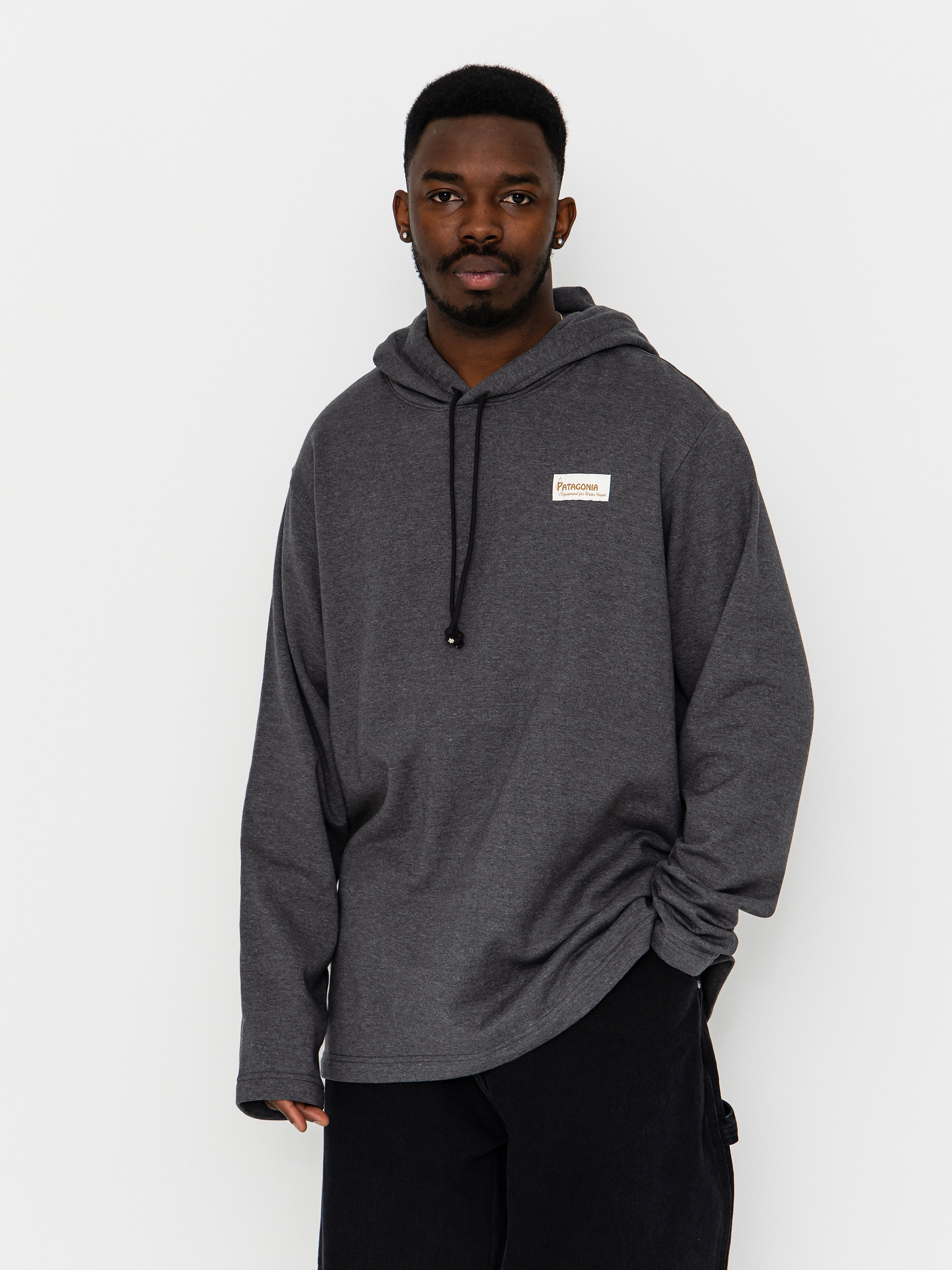 Mikina s kapucňou Patagonia Lightweight Water People Sets Wildrise HD (ink black)