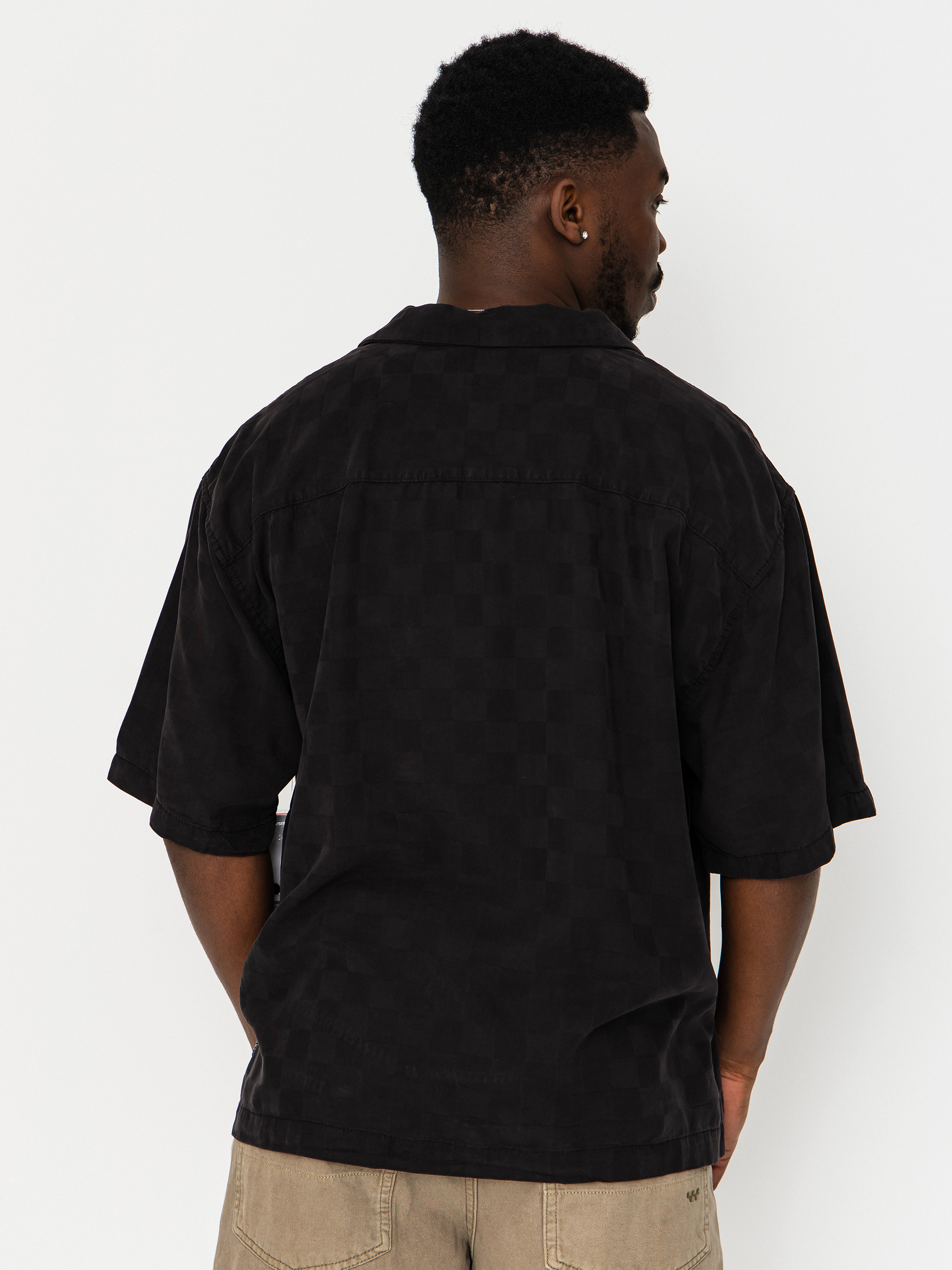 Košeľa Vans Van Doren Tencel Check Camp (black)