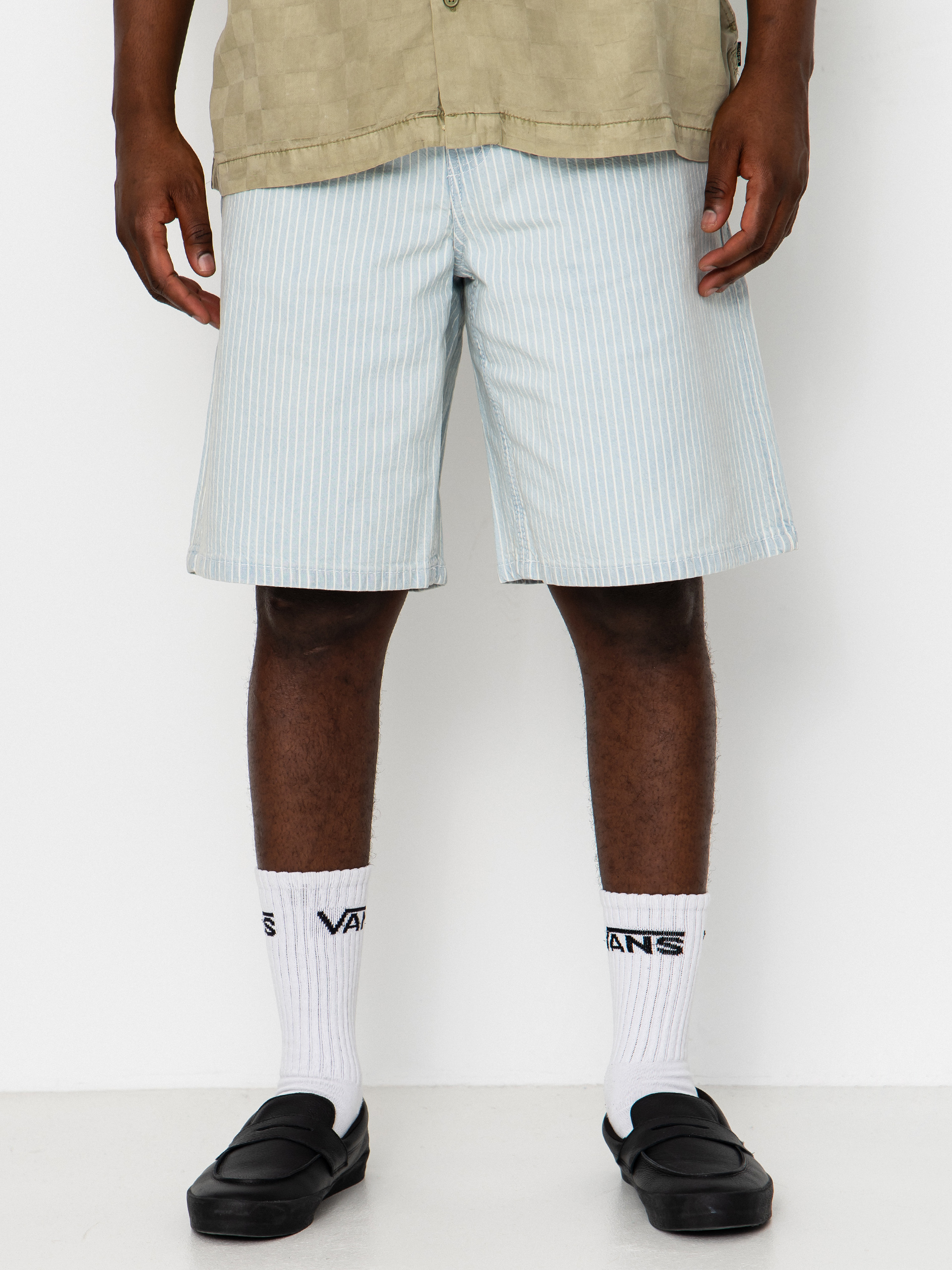 Kraťasy Vans Check 5 Baggy Striped Denim