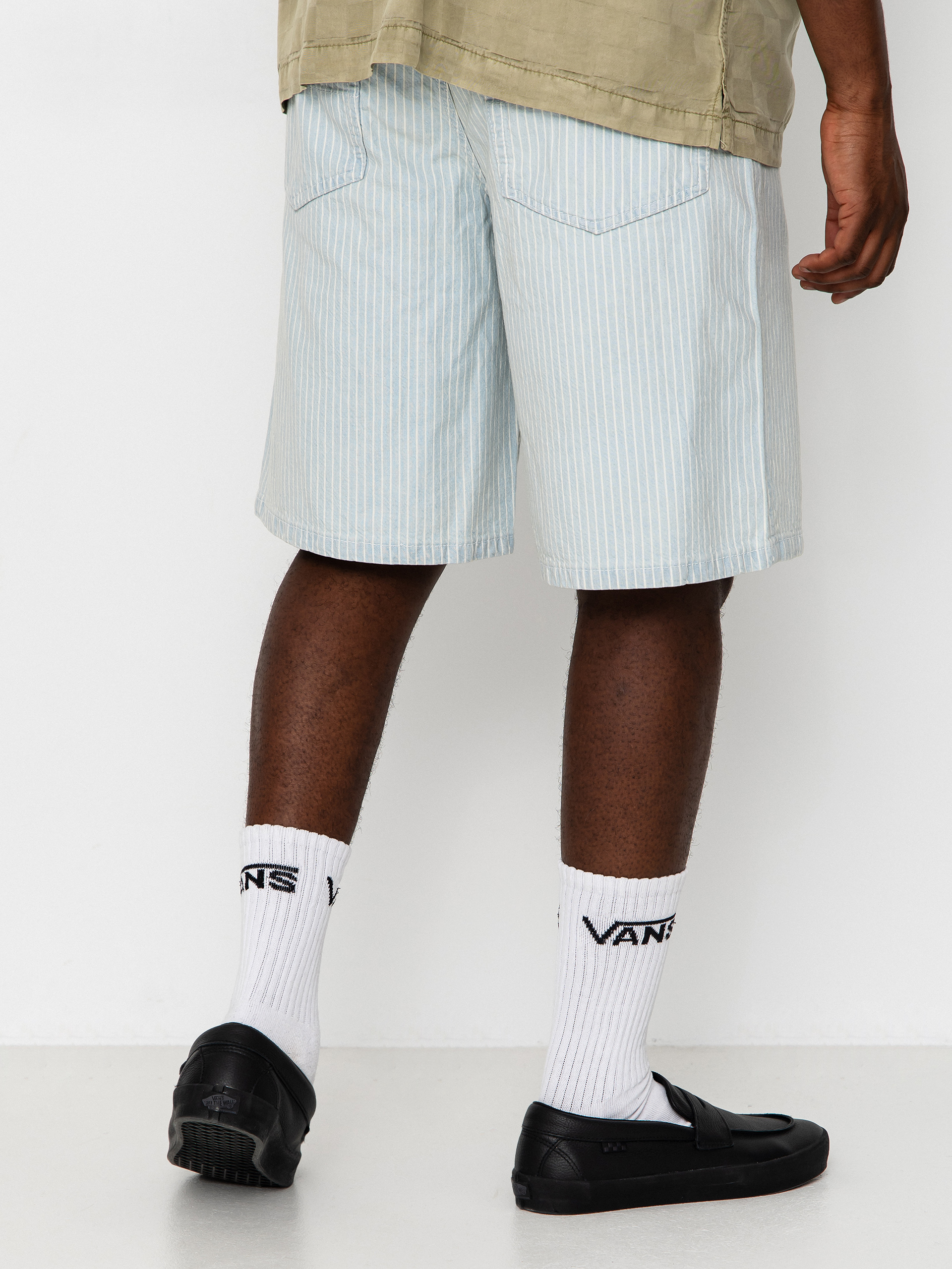 Kraťasy Vans Check 5 Baggy Striped Denim (blue ice stripe)