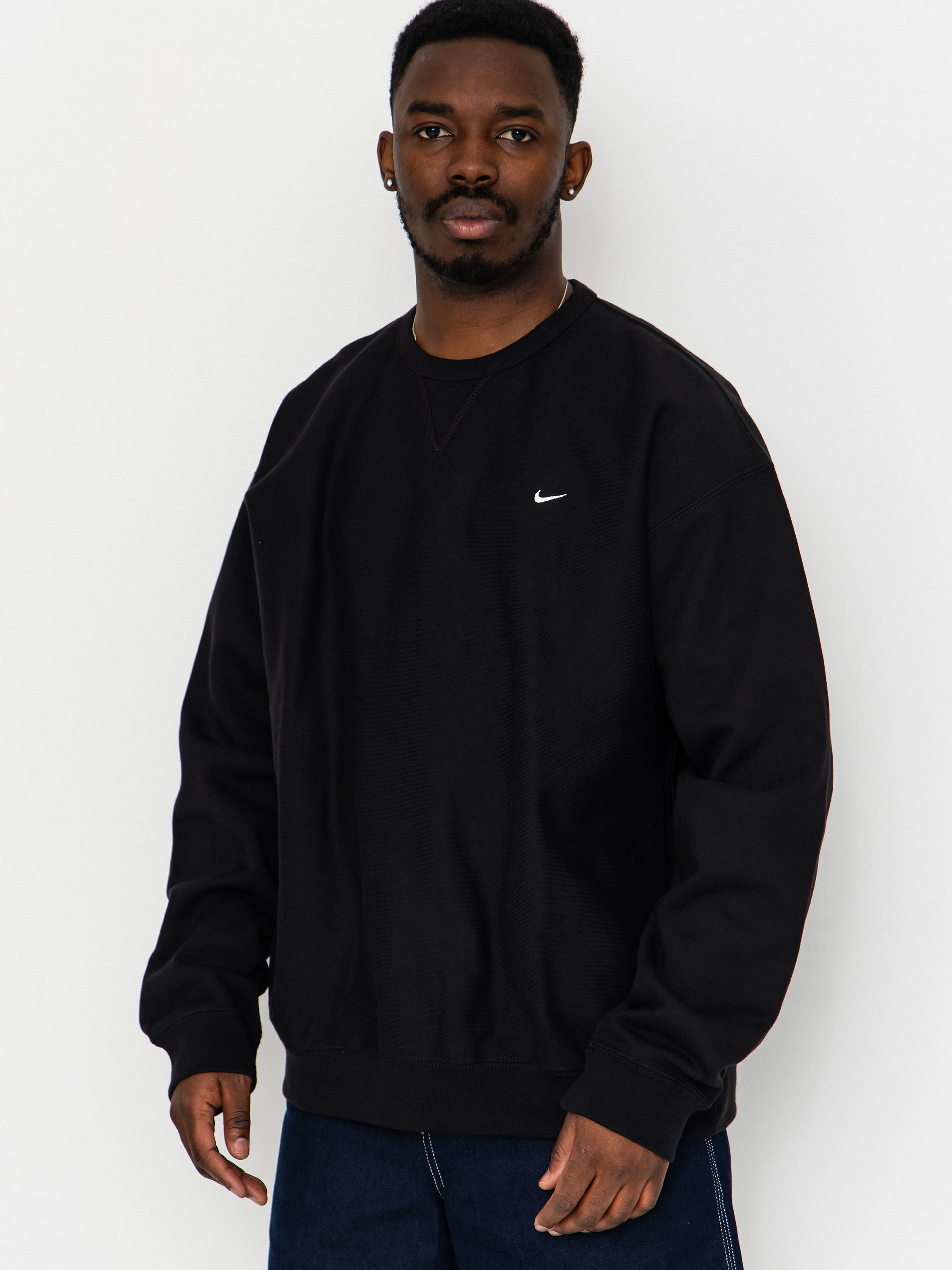 Mikina Nike SB Solo Swoosh (black/white)