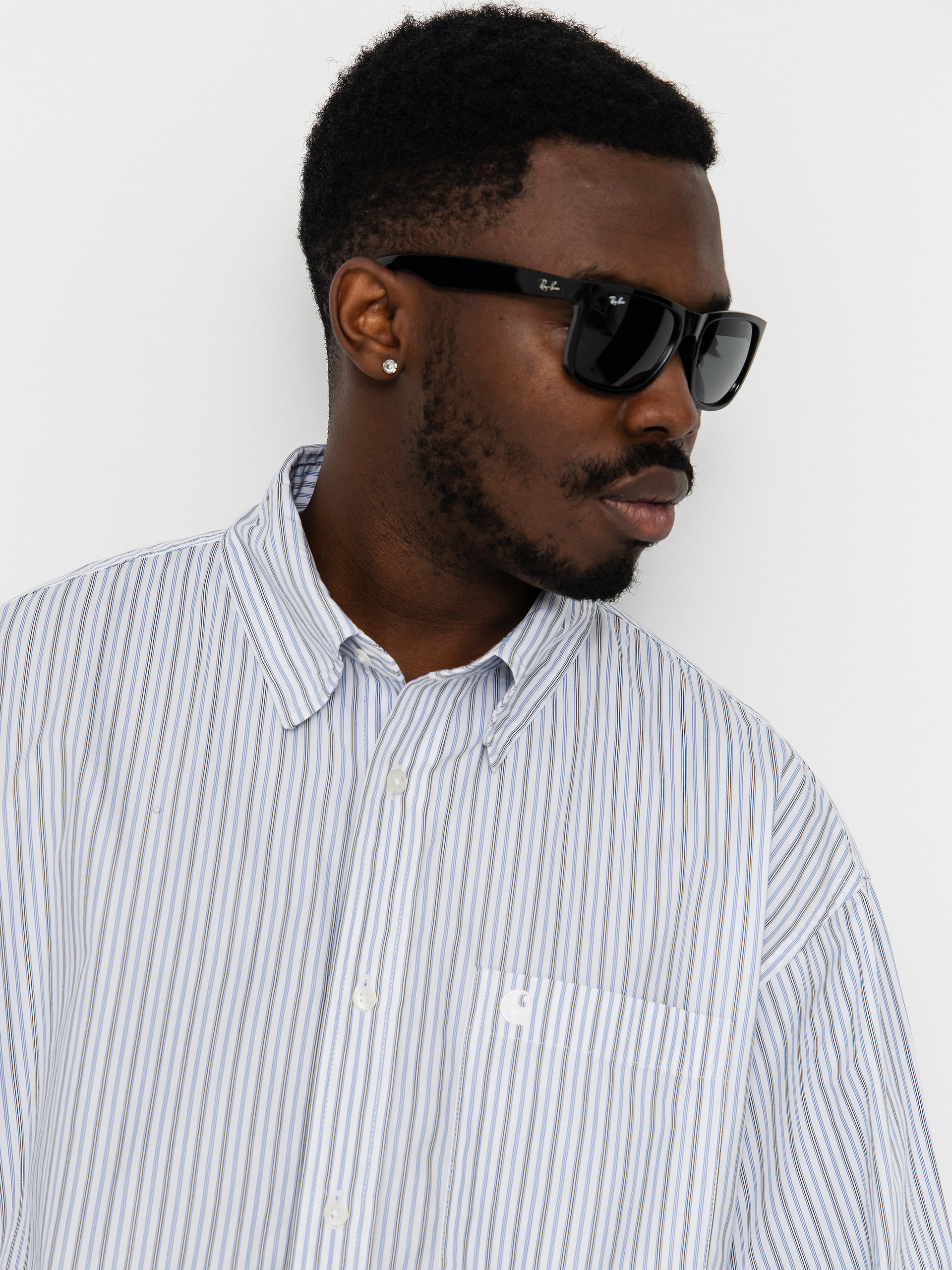 Košeľa Carhartt WIP Keene (keene stripe white)