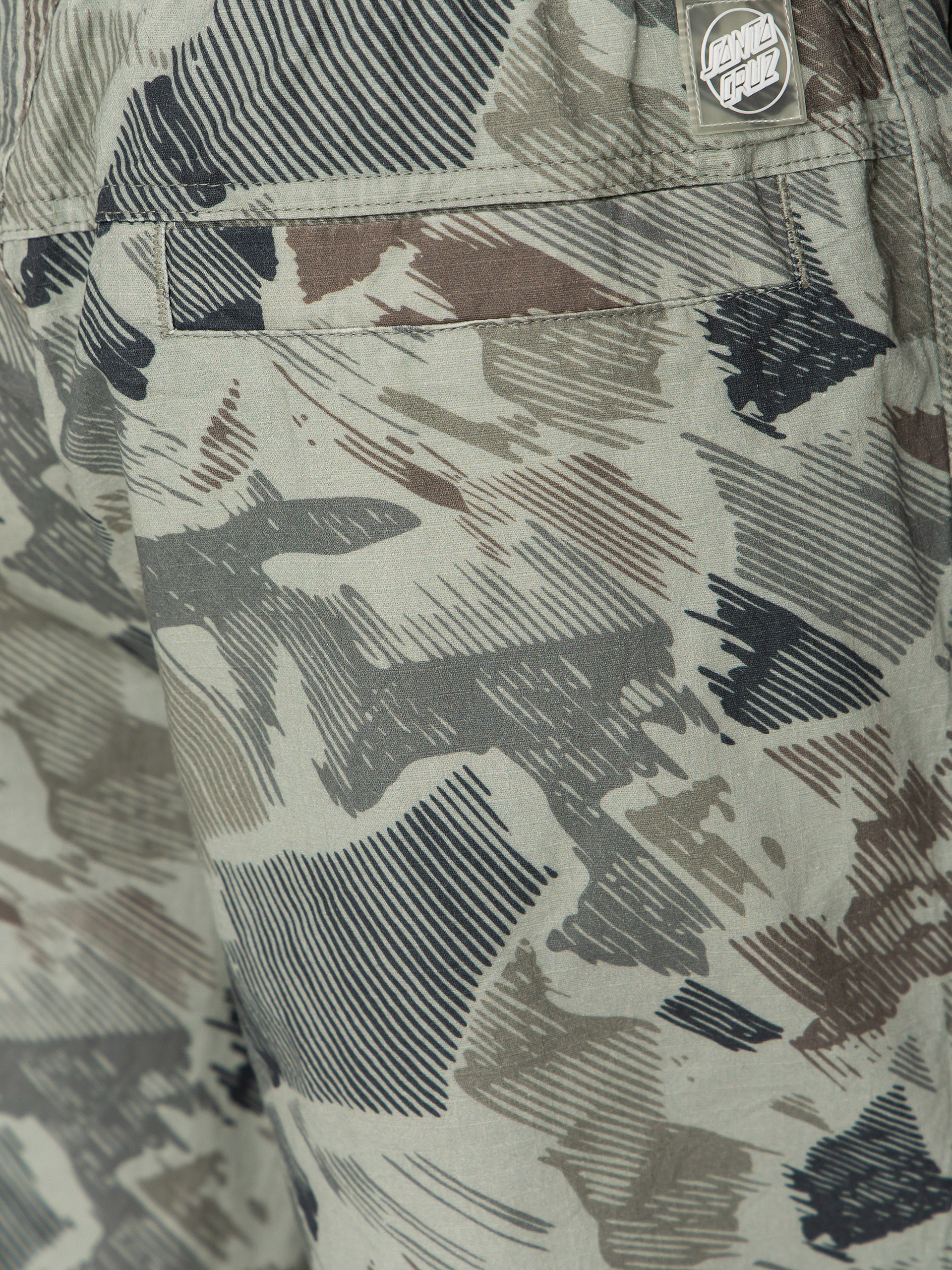 Kraťasy Santa Cruz Clyde (woodcut camo)