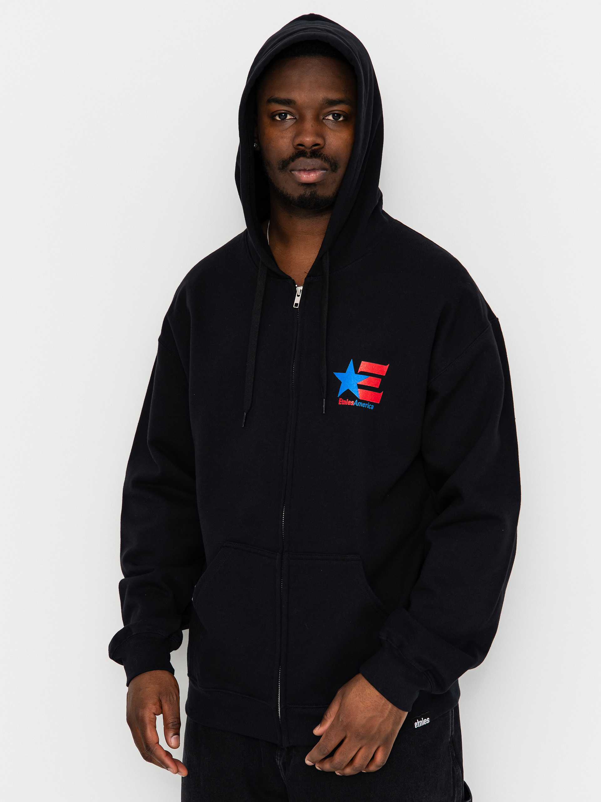 Mikina s kapucňou Etnies America Up ZHD (black)