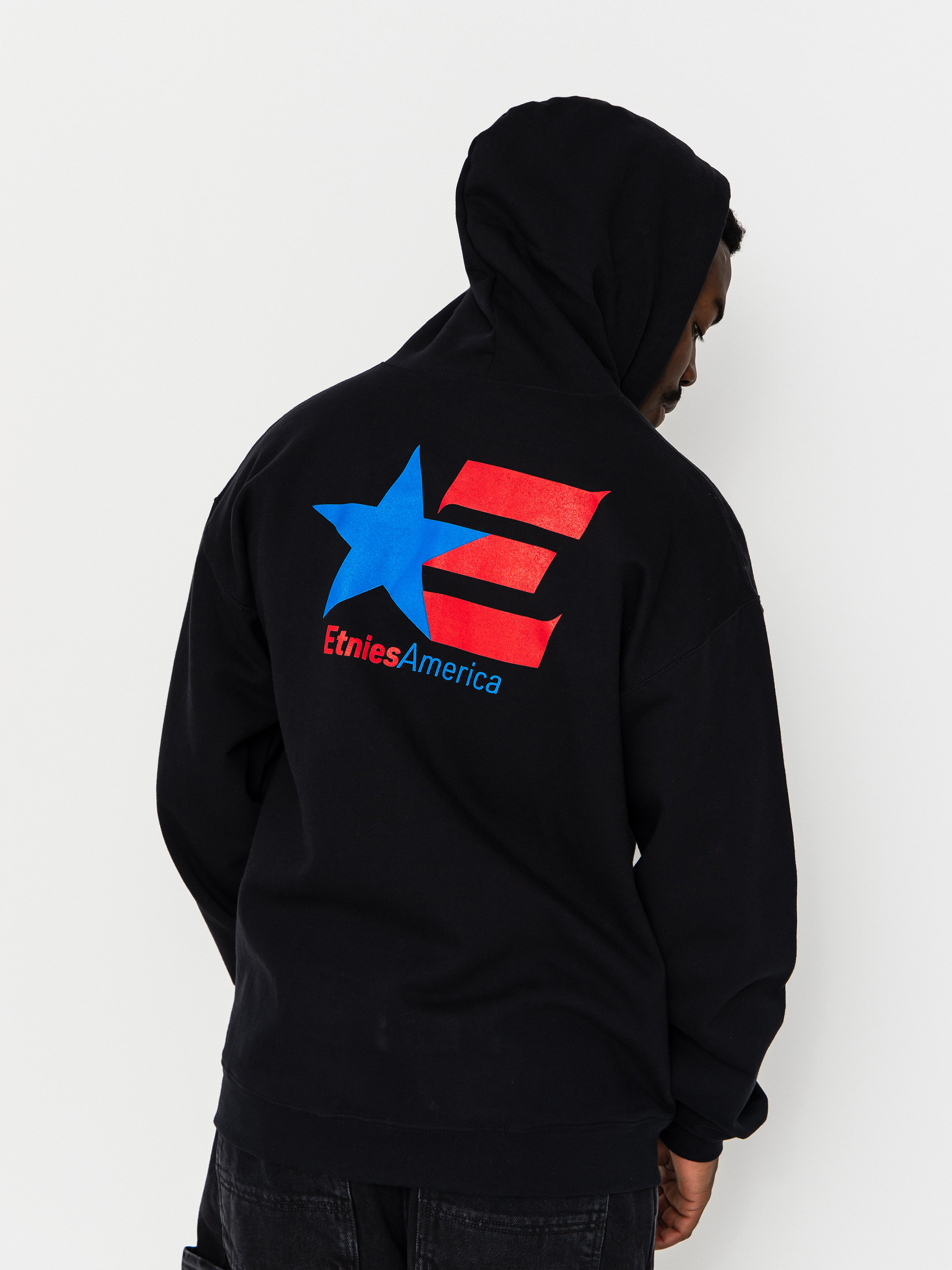 Mikina s kapucňou Etnies America Up ZHD (black)