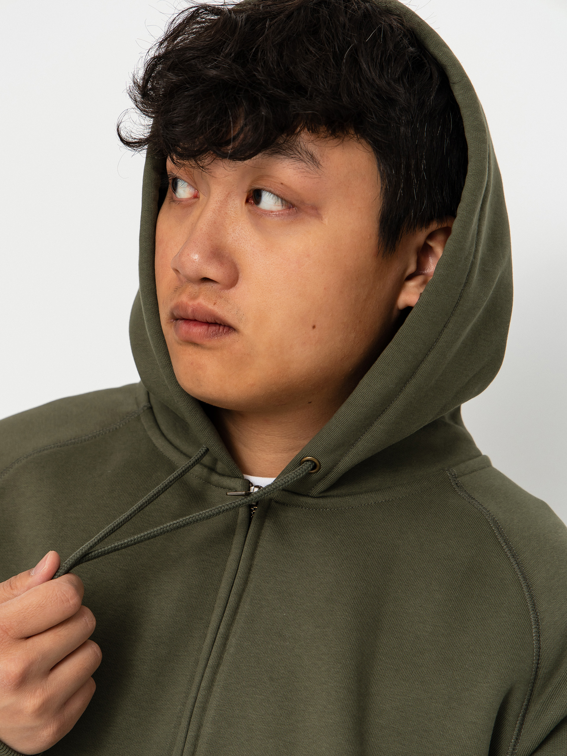 Mikina s kapucňou Carhartt WIP Chase ZHD (leaf/gold)
