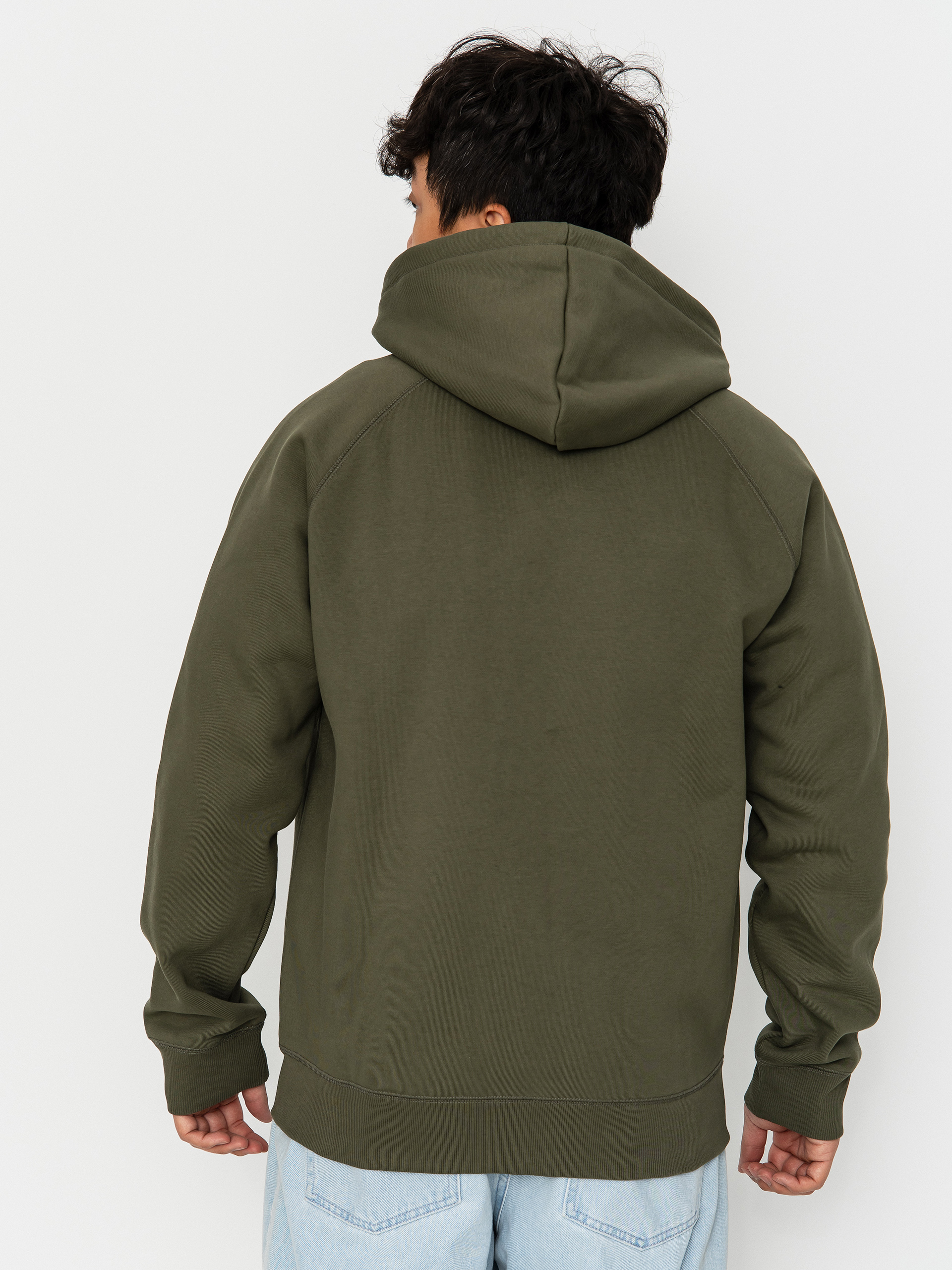 Mikina s kapucňou Carhartt WIP Chase ZHD (leaf/gold)