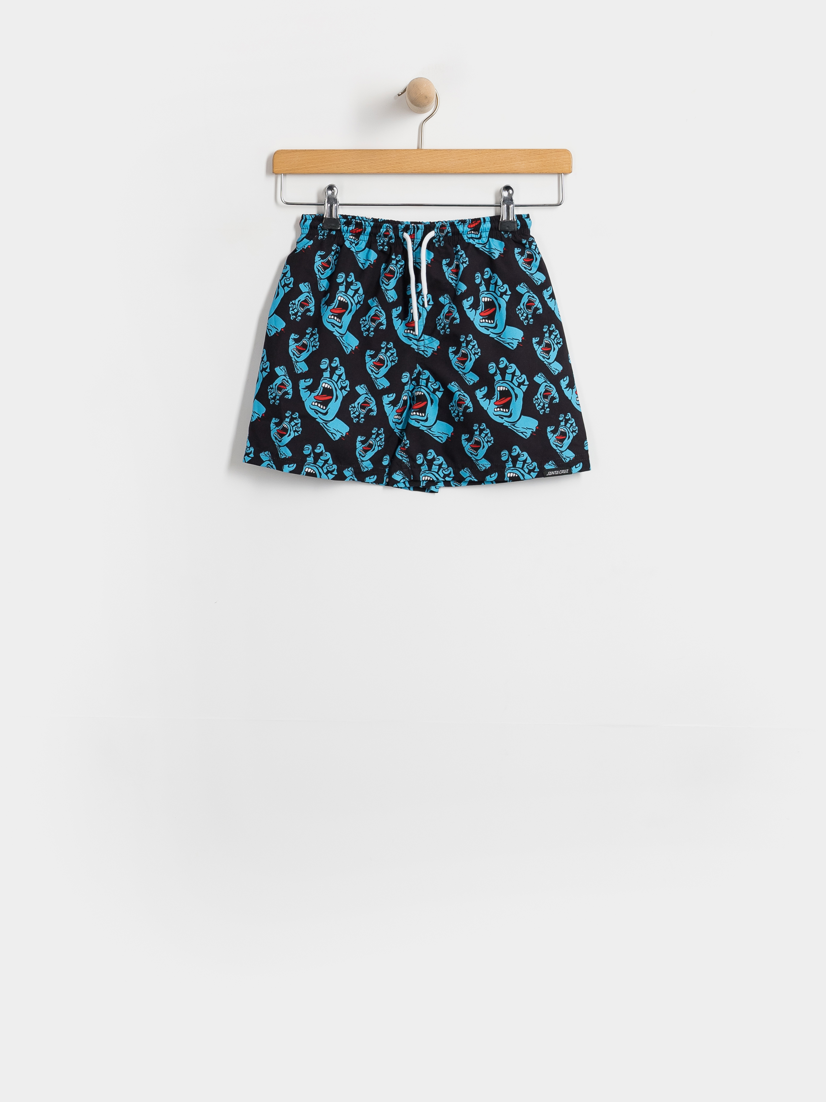 Plážové kraťasy Santa Cruz Hands All Over Swimshort JR (black)