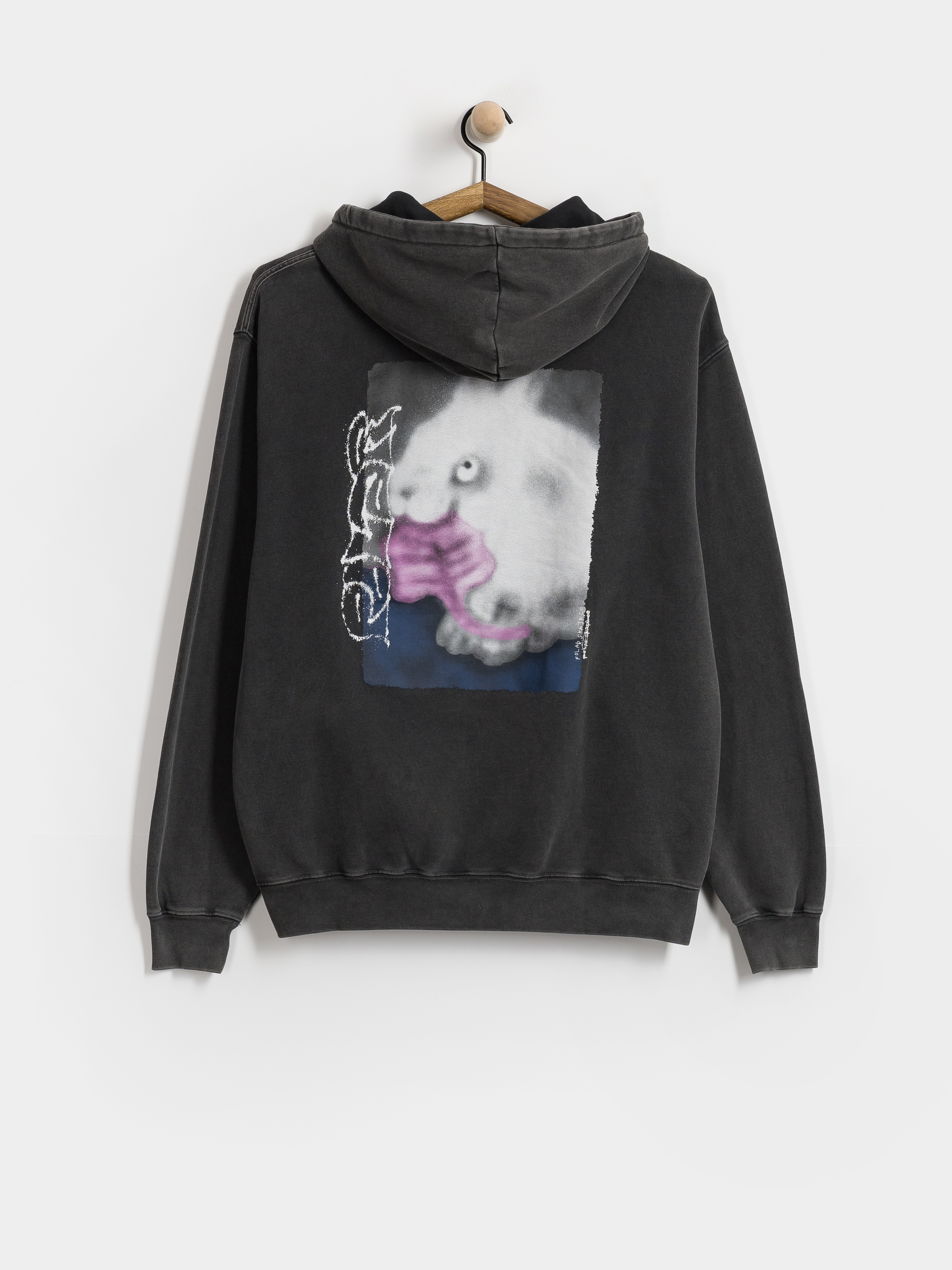 Mikina s kapucňou Polar Skate Dave Rabbit HD (silver black)